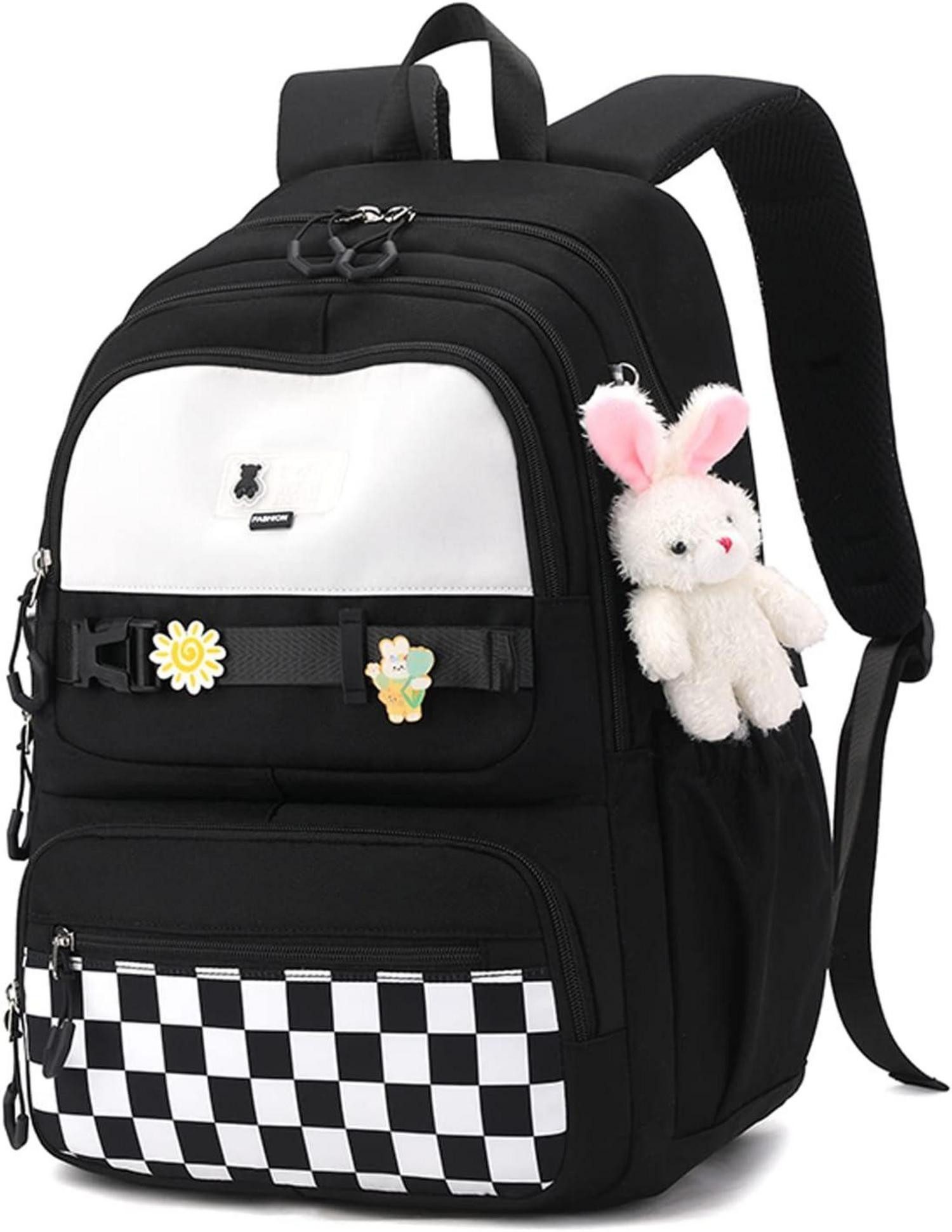 LuxusKollektion Schulrucksack Schulrucksack Jungen Mädchen Schwarz