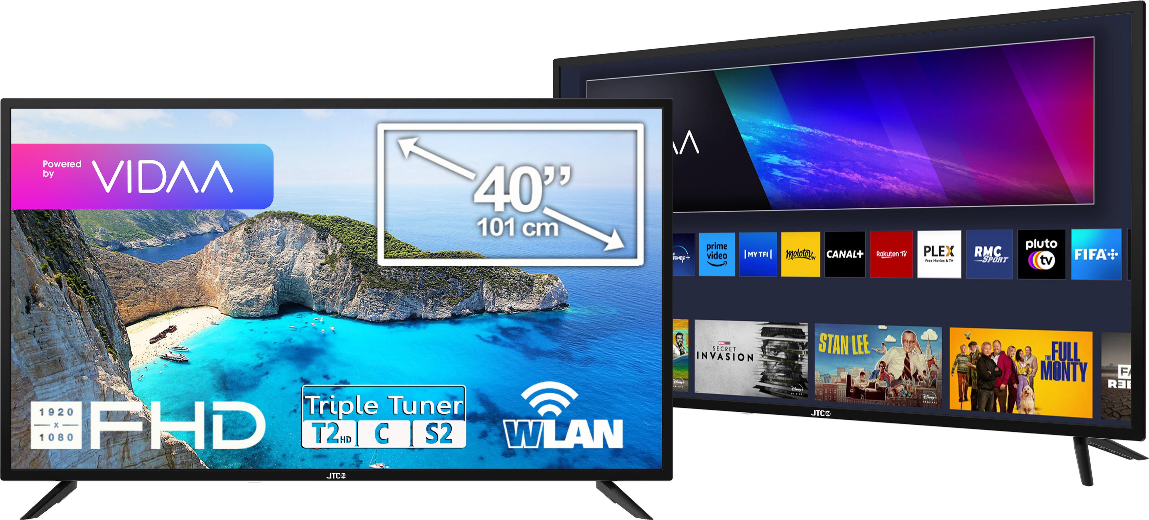 JTC-24 JTCS40F39401SL LED-Fernseher (101,00 cm/40 Zoll,