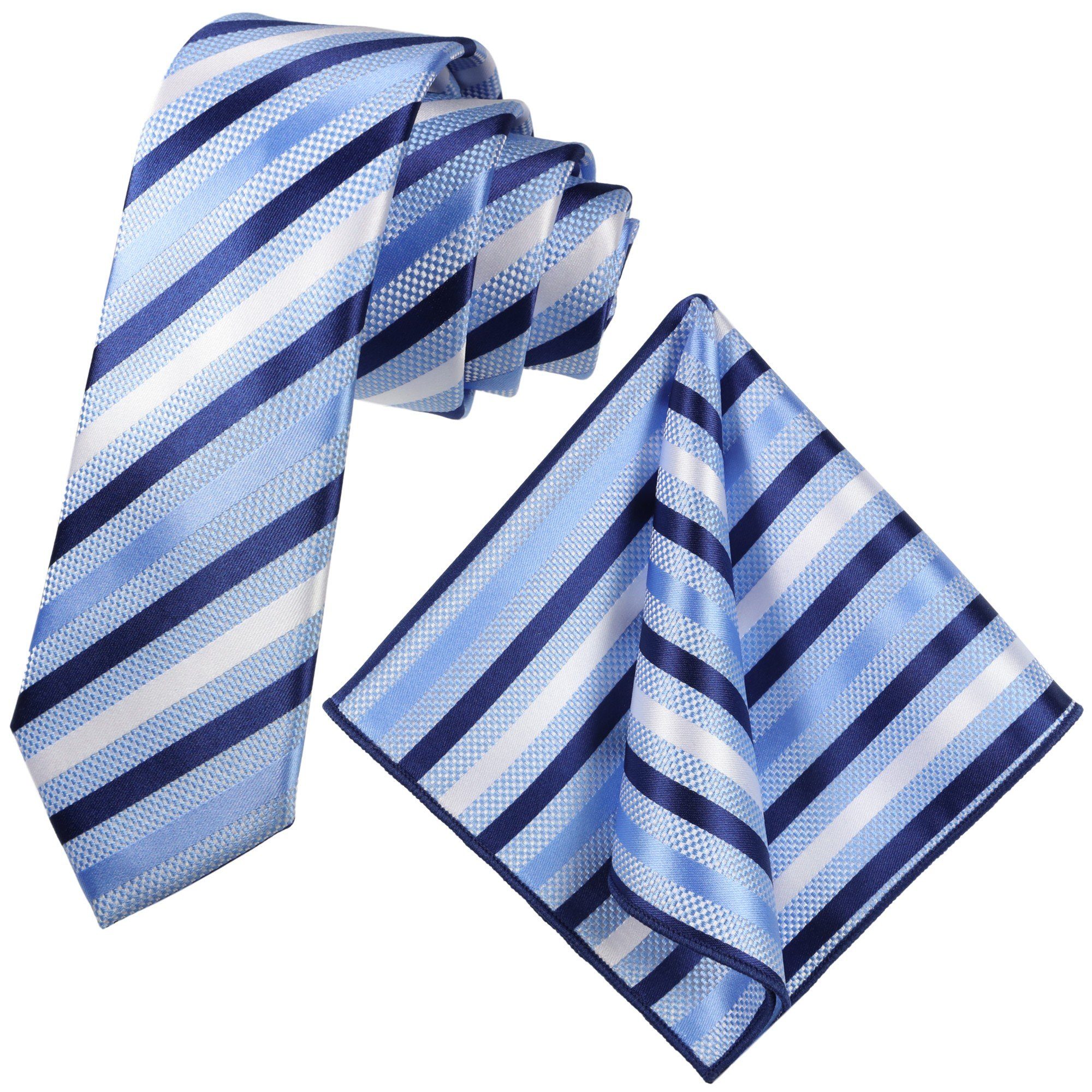 GASSANI Krawatte Streifenkrawatte Business Festlich, Herren-Krawatte
