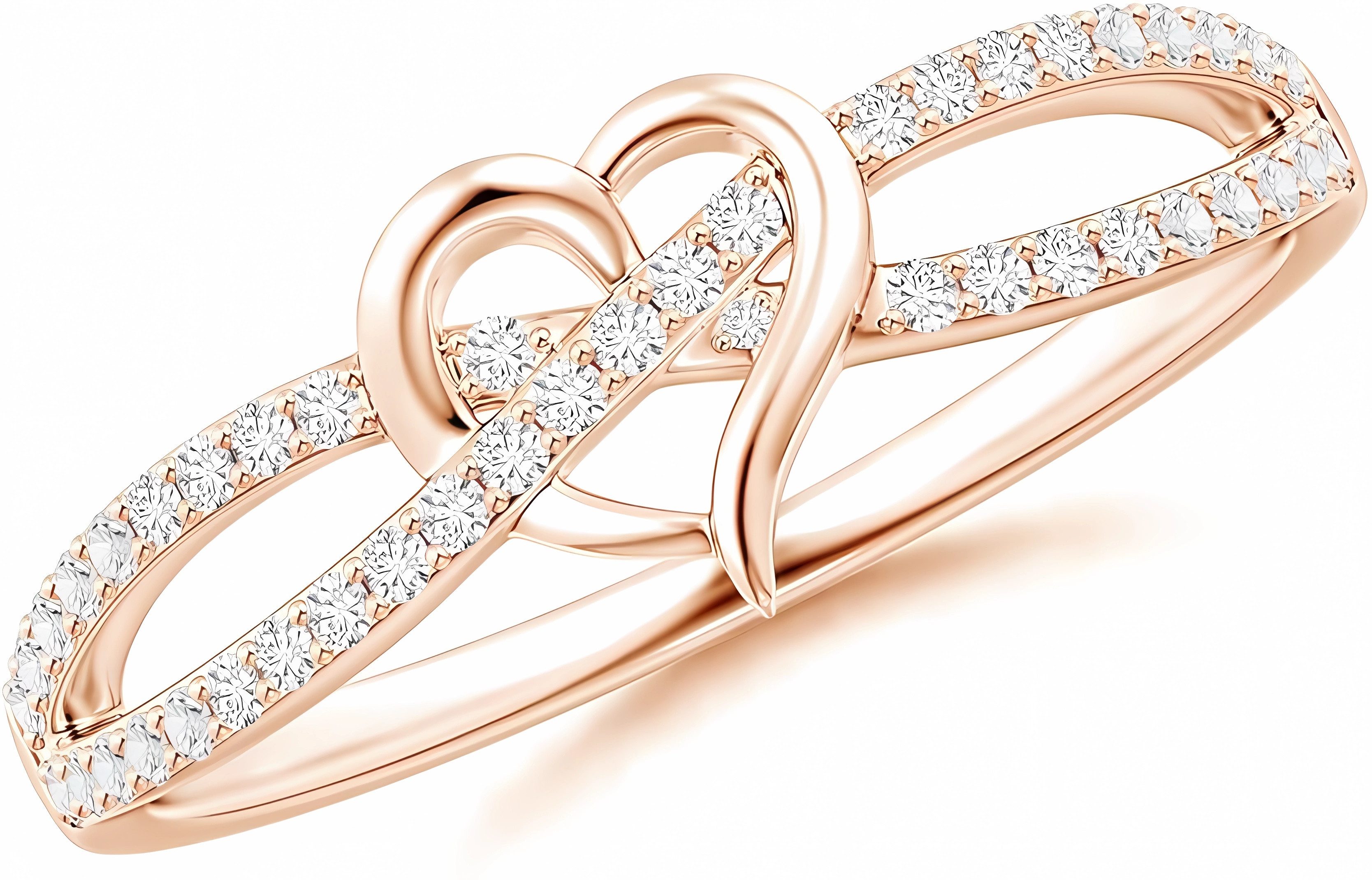 Jumpeak Diamantring Eheringe Gold 585,Diamant Ring,Goldener