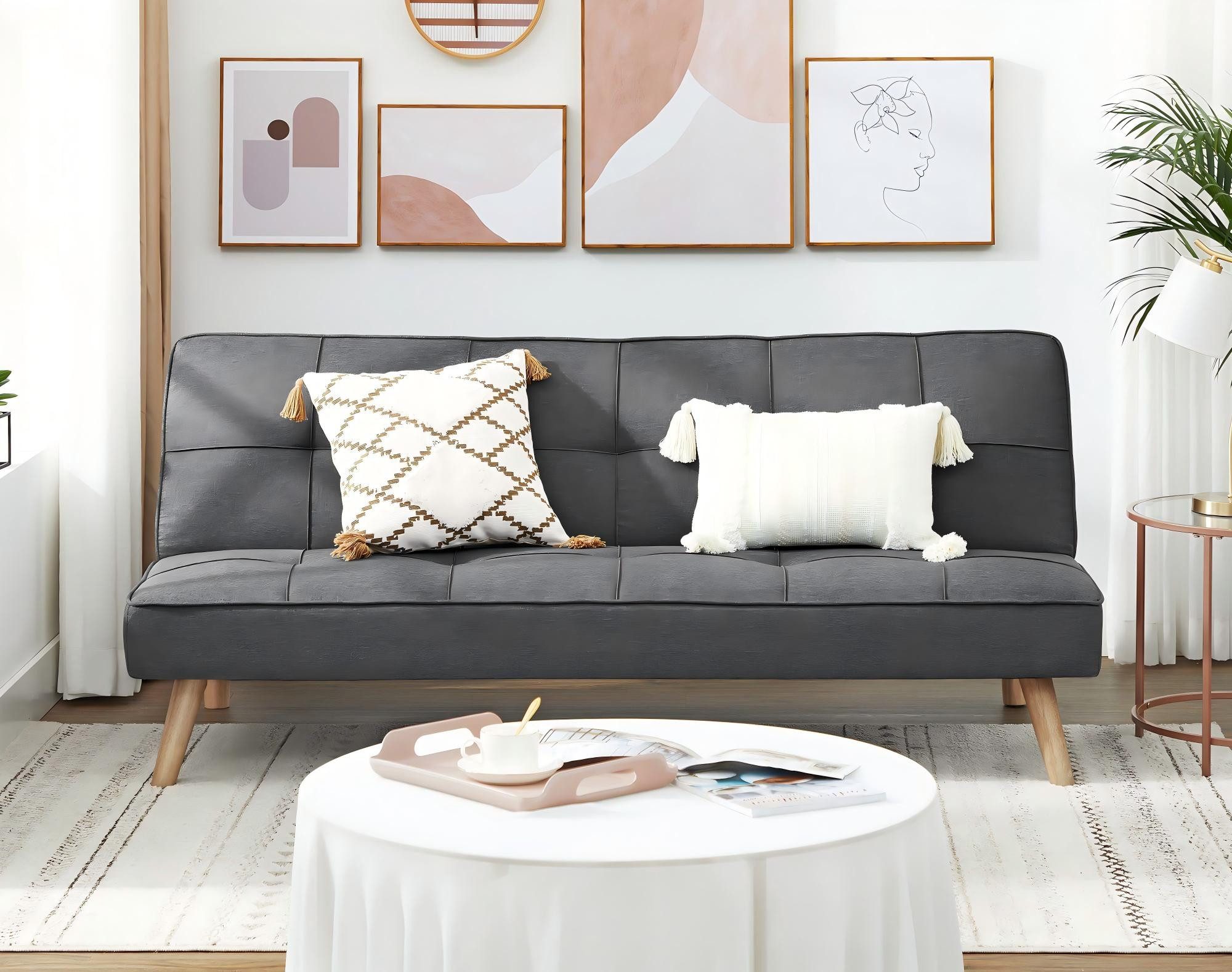 VASAGLE Schlafsofa, Schlafsofa, Bettsofa, 175 x