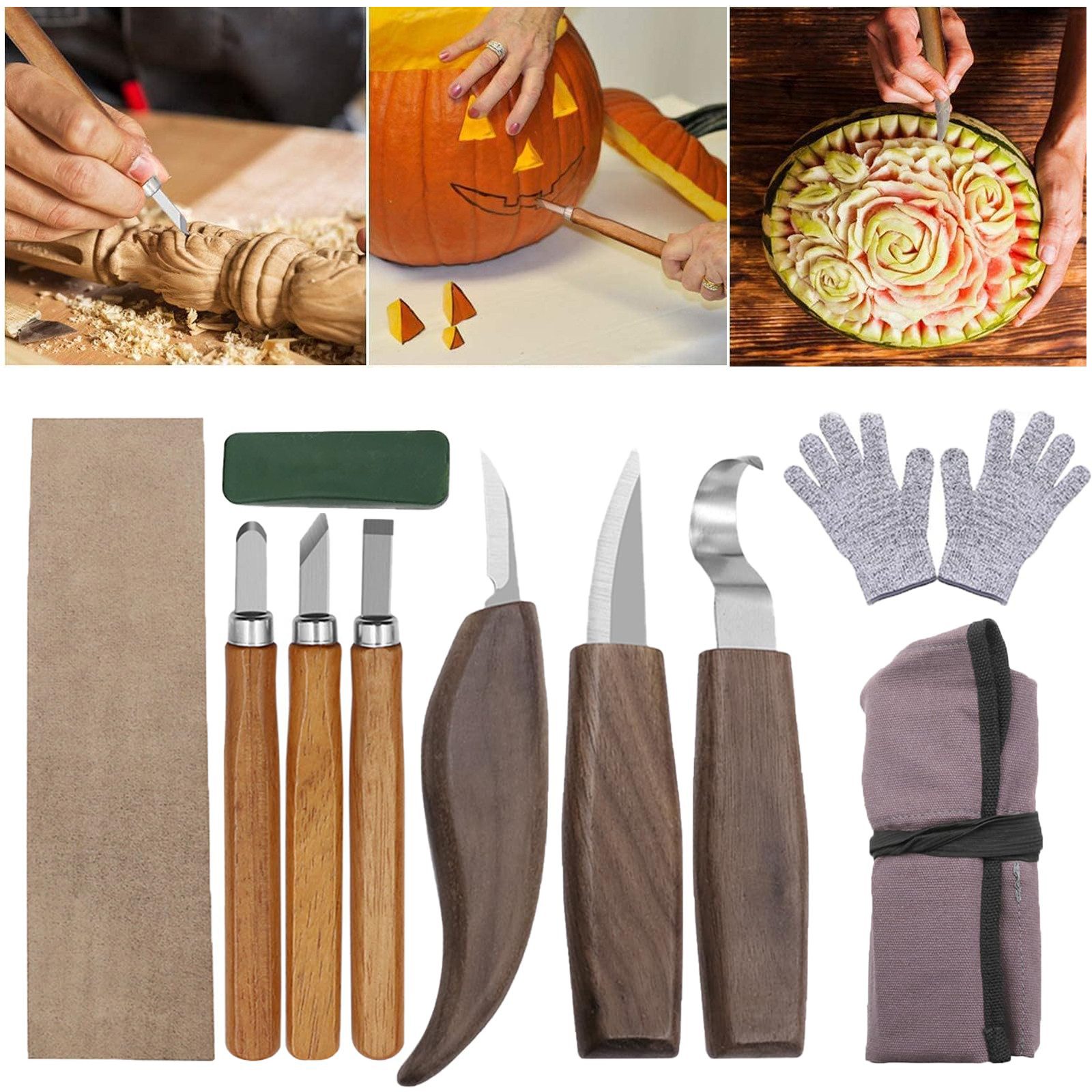 RWEUOQ Taschenmesser Schnitzmesser, Holz Schnitzen Set