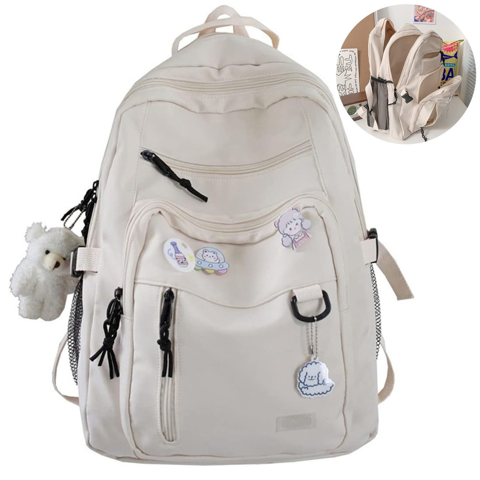 REDOM Laptoprucksack Laptoptasche Rucksäcke Schulrucksack Alltagsdaypack