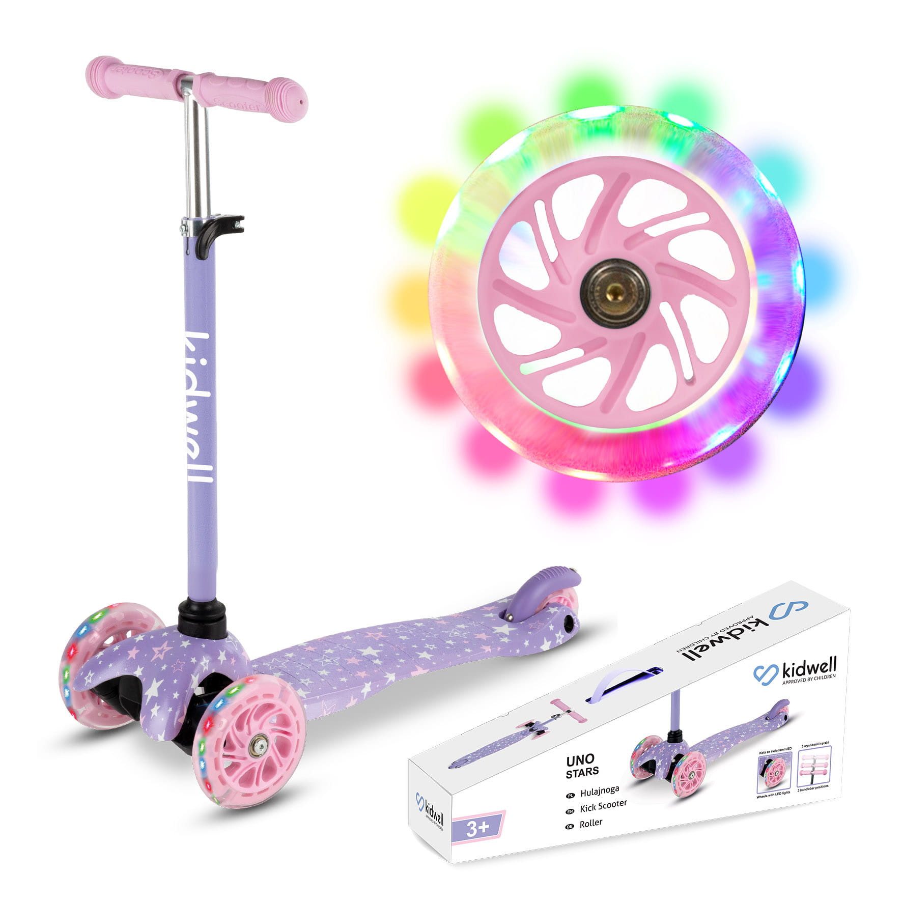 COIL Dreiradscooter Kinderroller, Tretroller, Dreirad-Balance-Roller, Cityroller,