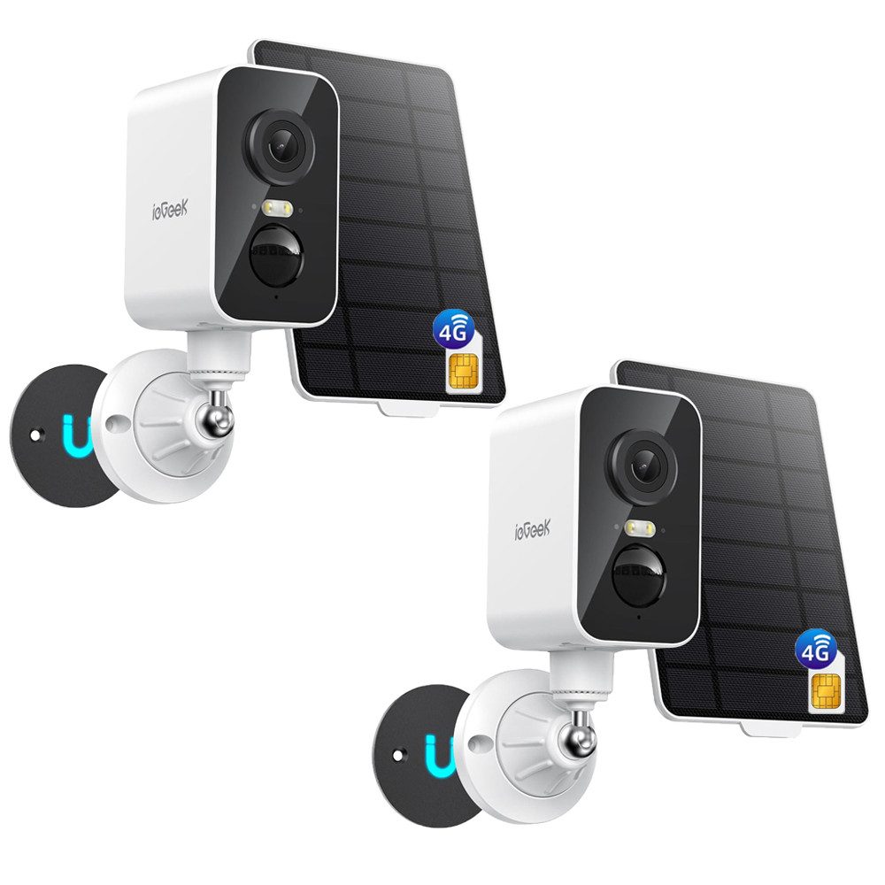 ieGeek Überwachungskamera Tragbare 4G Überwachungskamera mit