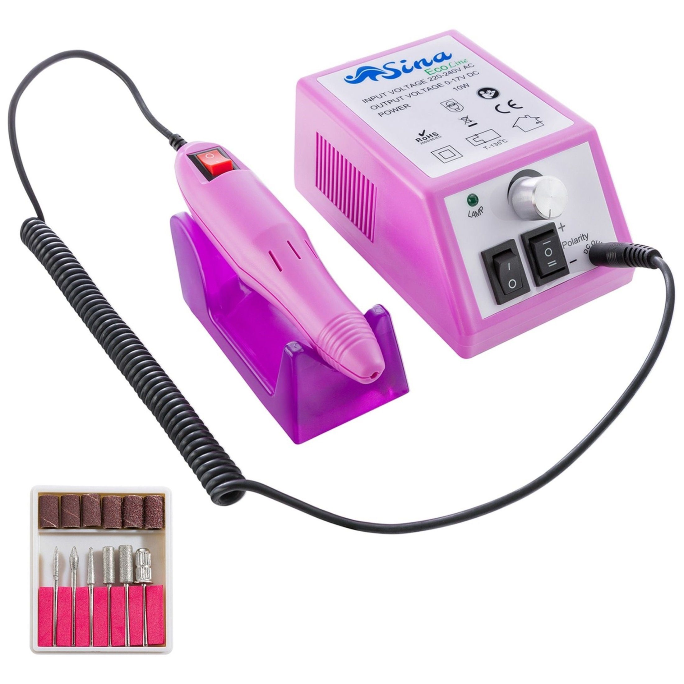 Sina Beauty-Multigerät Elektrische Nagelfeile Pink, inkl.