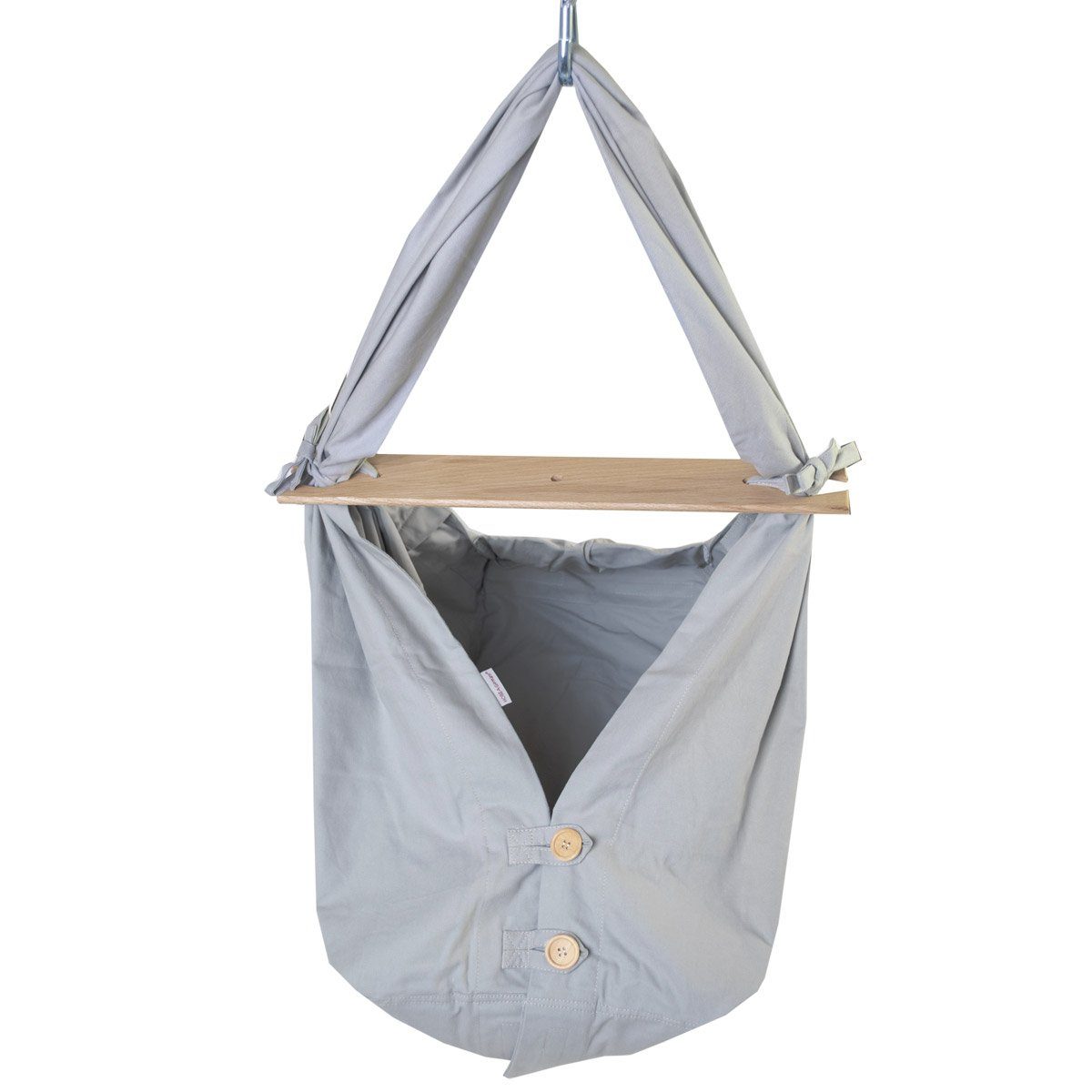 HOBEA-Germany Babywippe Federwiege grau