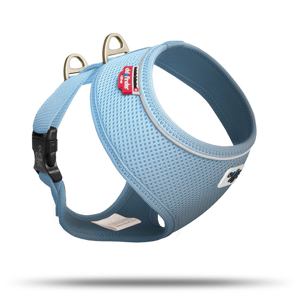 Curli Hunde-Geschirr Basic Geschirr Air-Mesh skyblue