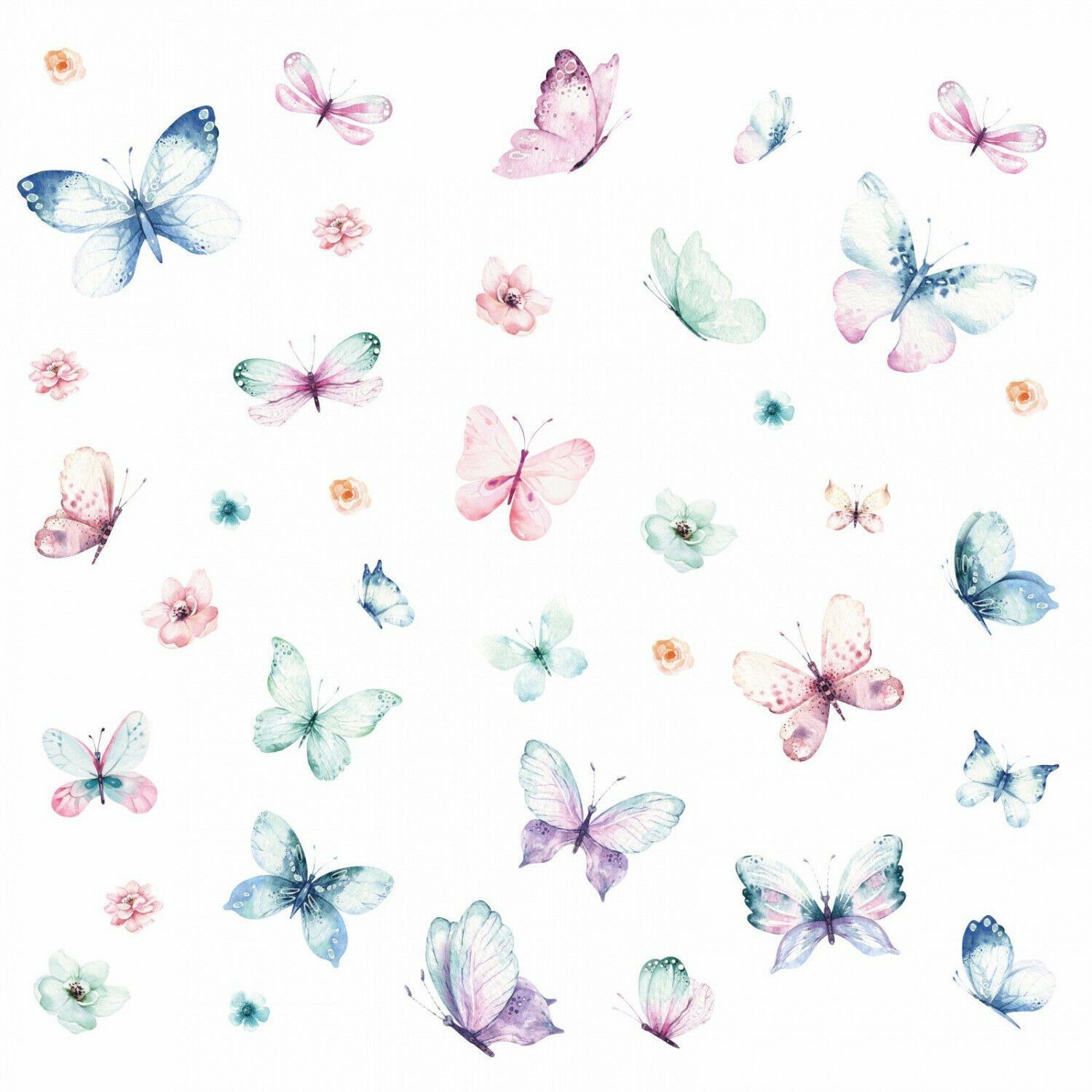 nikima Wandtattoo Schmetterlinge Aquarell Nr. 214