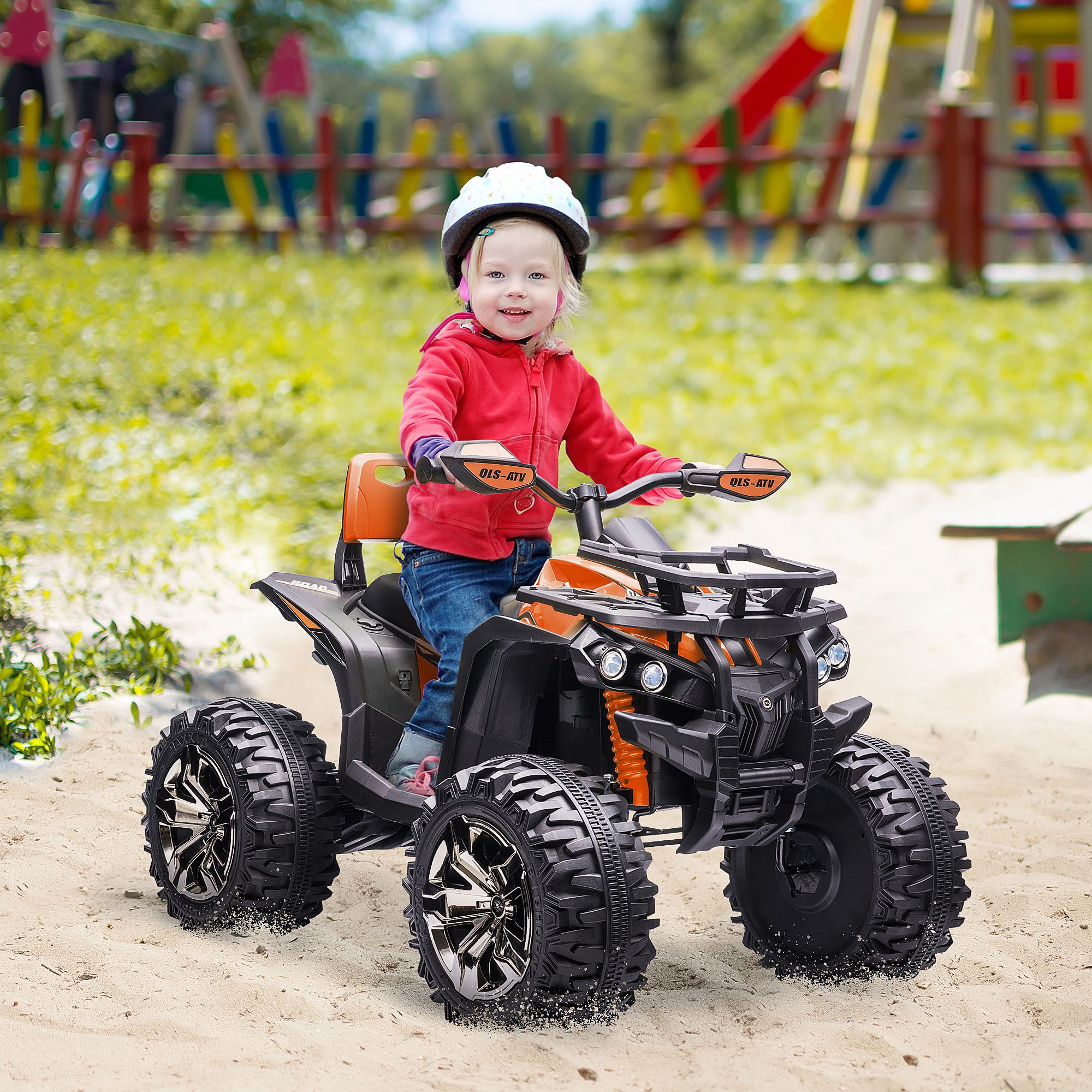 HOMCOM Elektro-Kinderquad Kinder Quad Elektro 12V