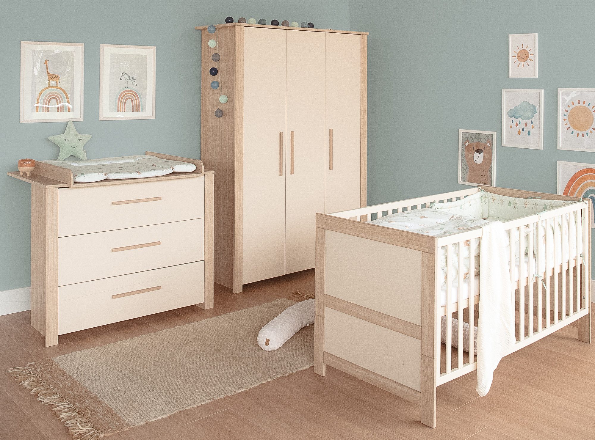 roba® Babyzimmer-Komplettset Momo - modernes Kinderzimmer