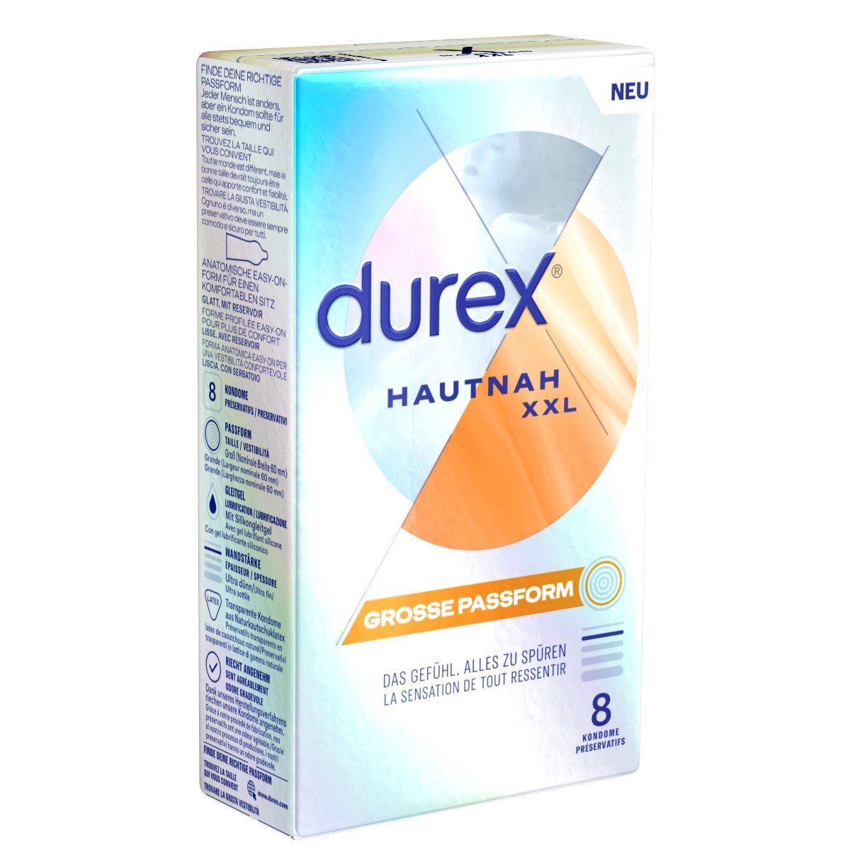durex XXL-Kondome Hautnah XXL Packung mit,