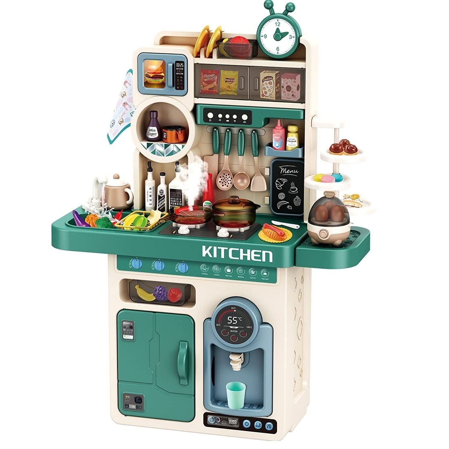 Coemo Spielküche TONY Kunststoff, Türkis Kinderküche