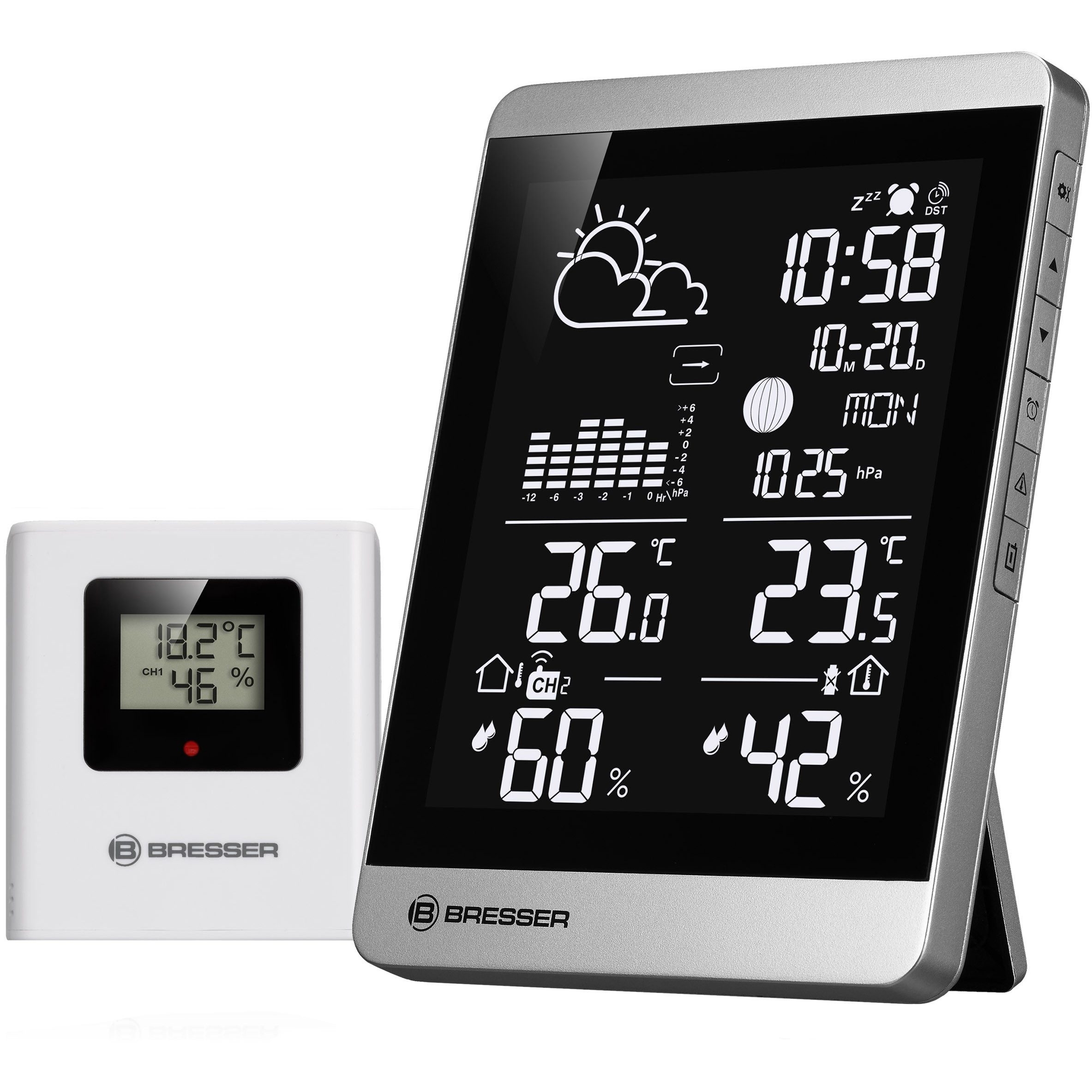 BRESSER BRESSER Funk-Wetterstation ClimateTemp NDV-NEO Funkwetterstation