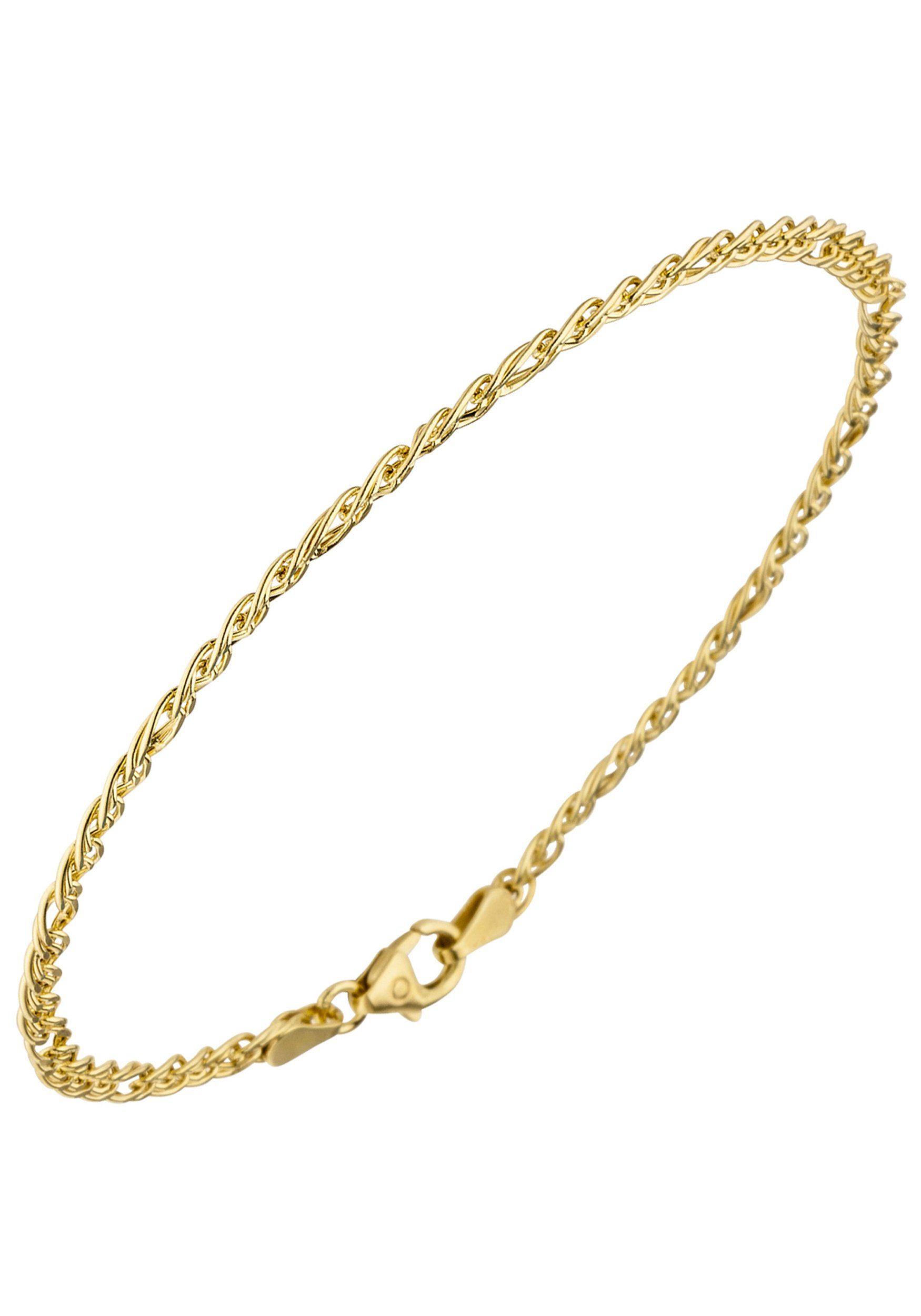 JOBO Goldarmband, Zwillings-Panzerarmband 585 Gold 19