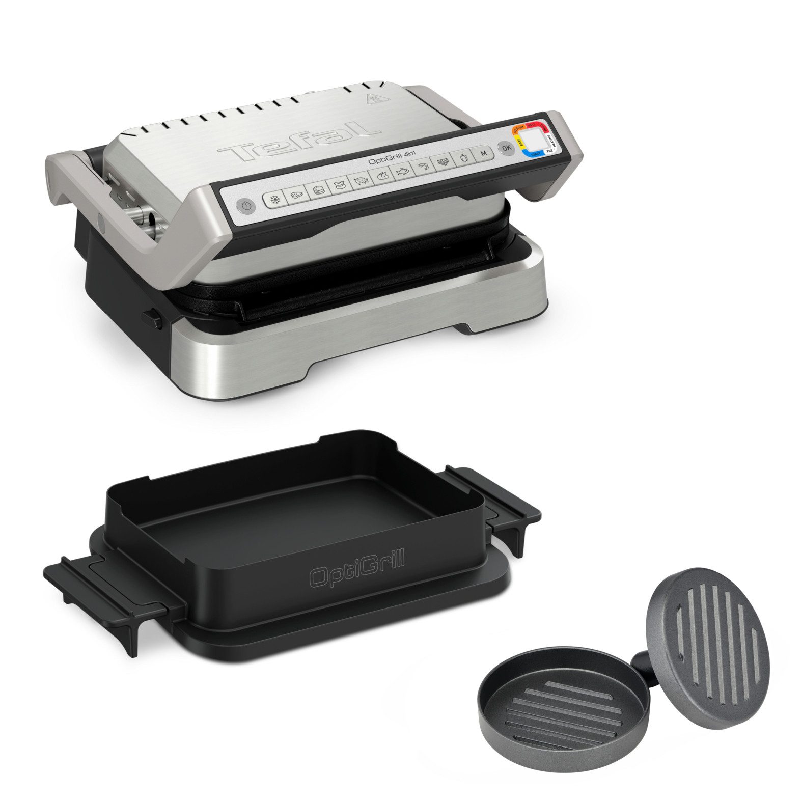 Tefal Kontaktgrill GC774HP OptiGrill 4in1, 2100
