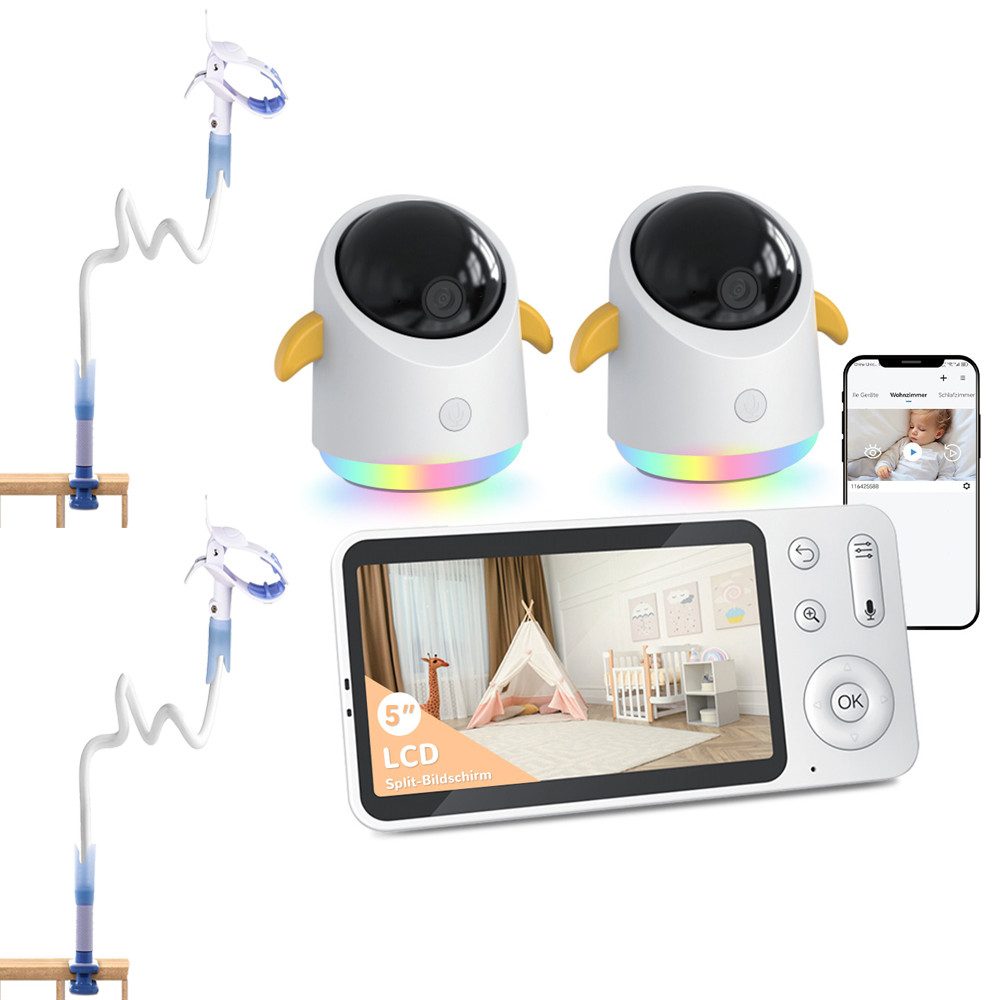 Boifun Babyphone 2K Babyphone mit 2