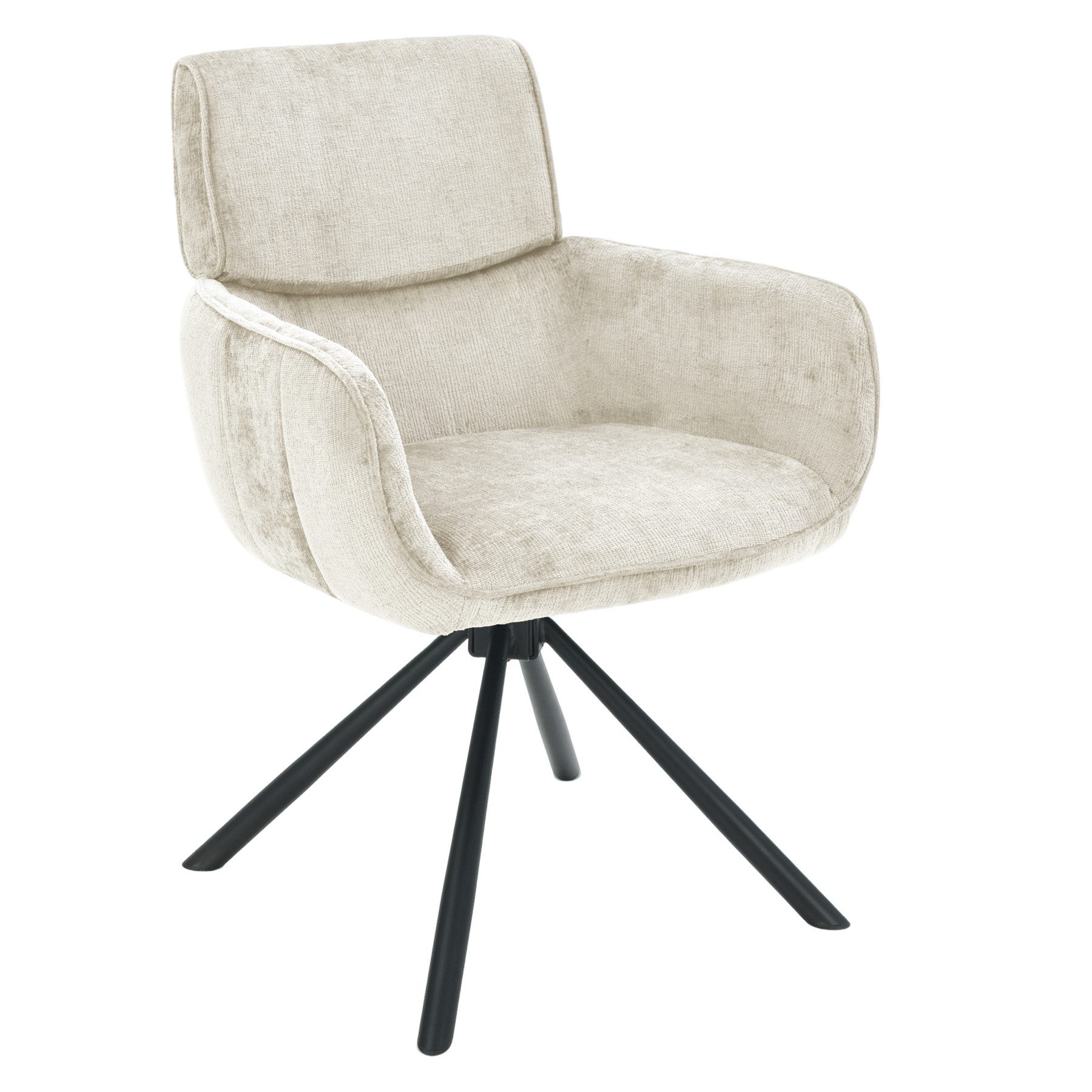 riess-ambiente Drehstuhl UNIQUE champagner beige ·