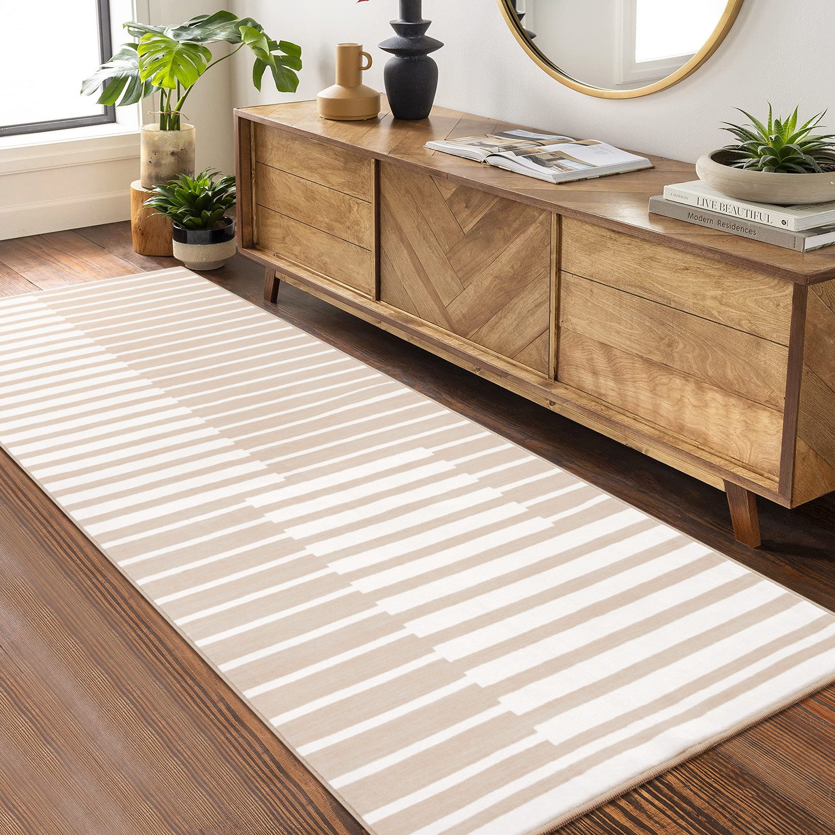 GarveeMore Teppich Teppich Wohnzimmer Waschbarer Teppich