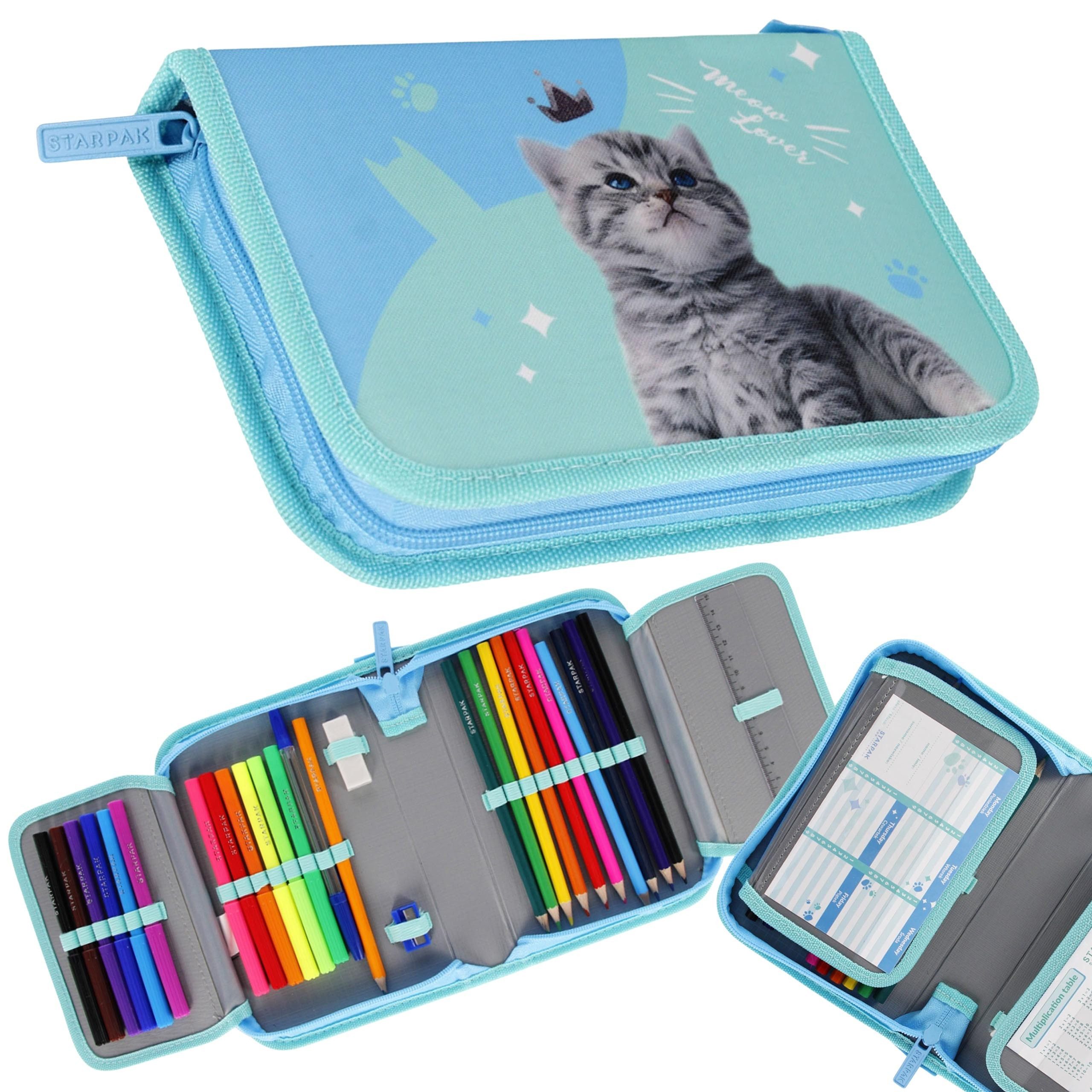 Sarcia.eu Federmäppchen Kätzchen zwei Klappen Federmäppchen