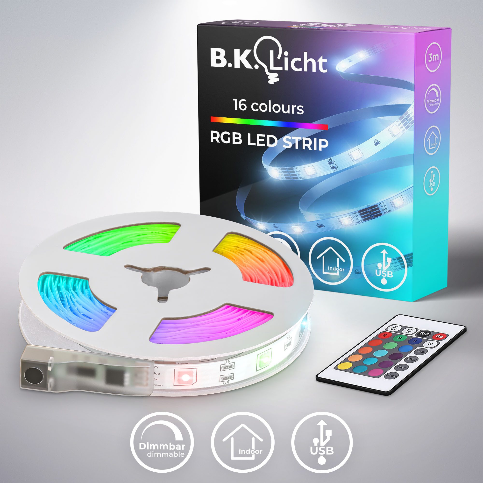 B.K.Licht LED Stripe USB LED Strip,