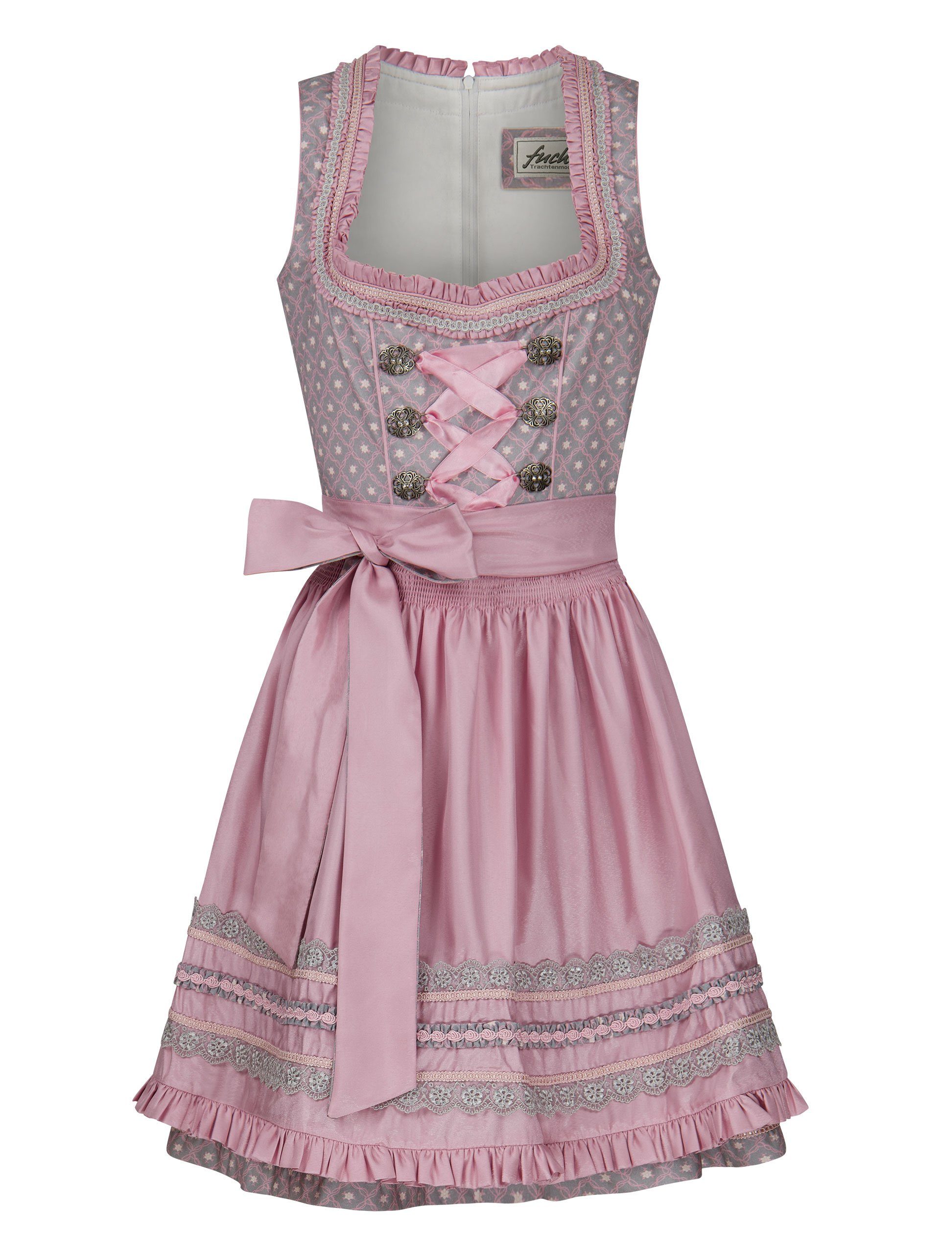 FUCHS Dirndl Mini Dirndl Layla grau