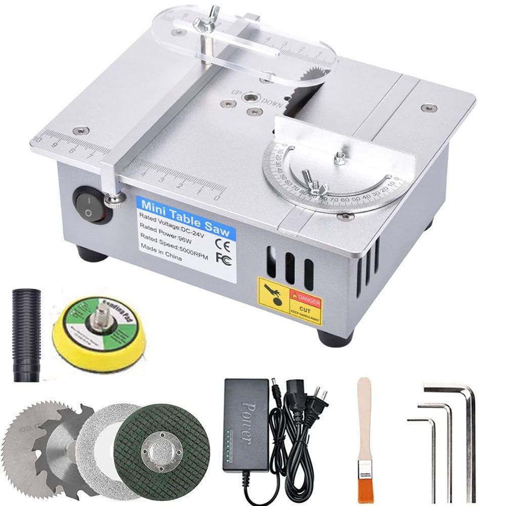 JOYOLEDER Tischkreissäge Mini Tischkreissäge, 96W Multifunktionale