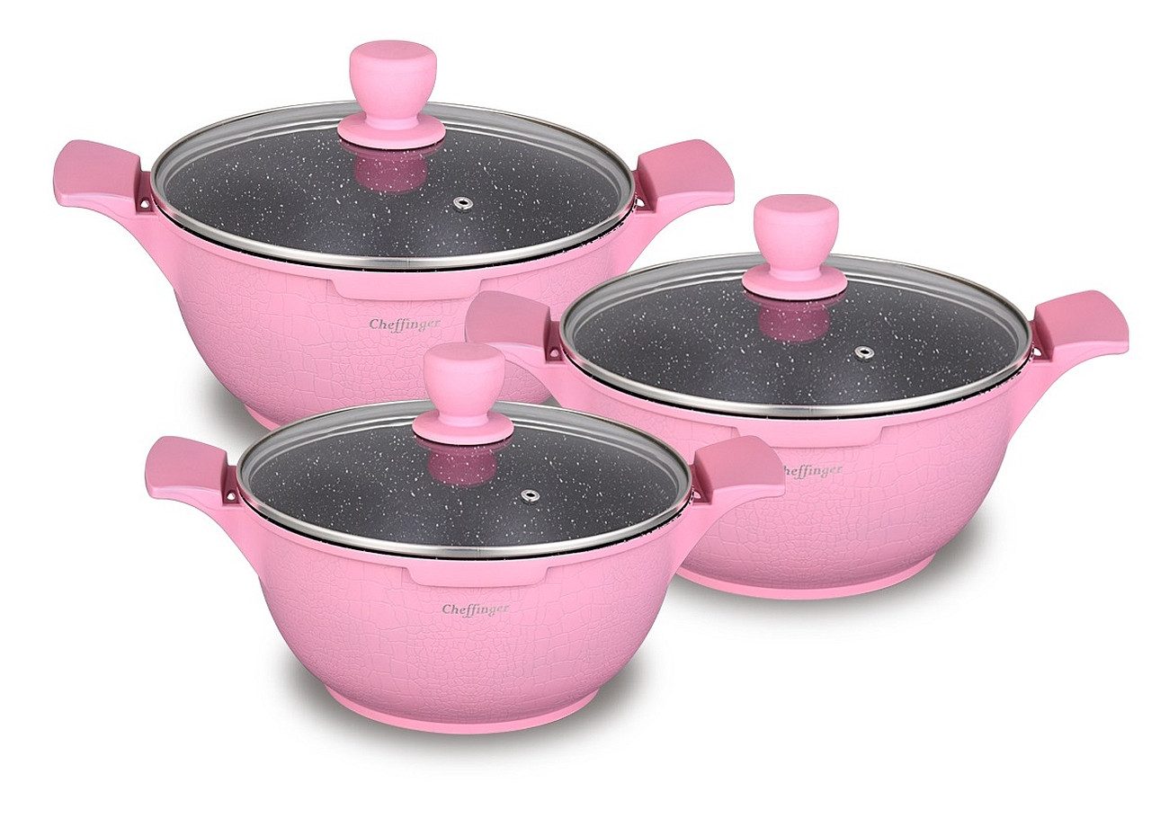 Cheffinger Topf-Set Kochtopf Kasserolle Topf Set