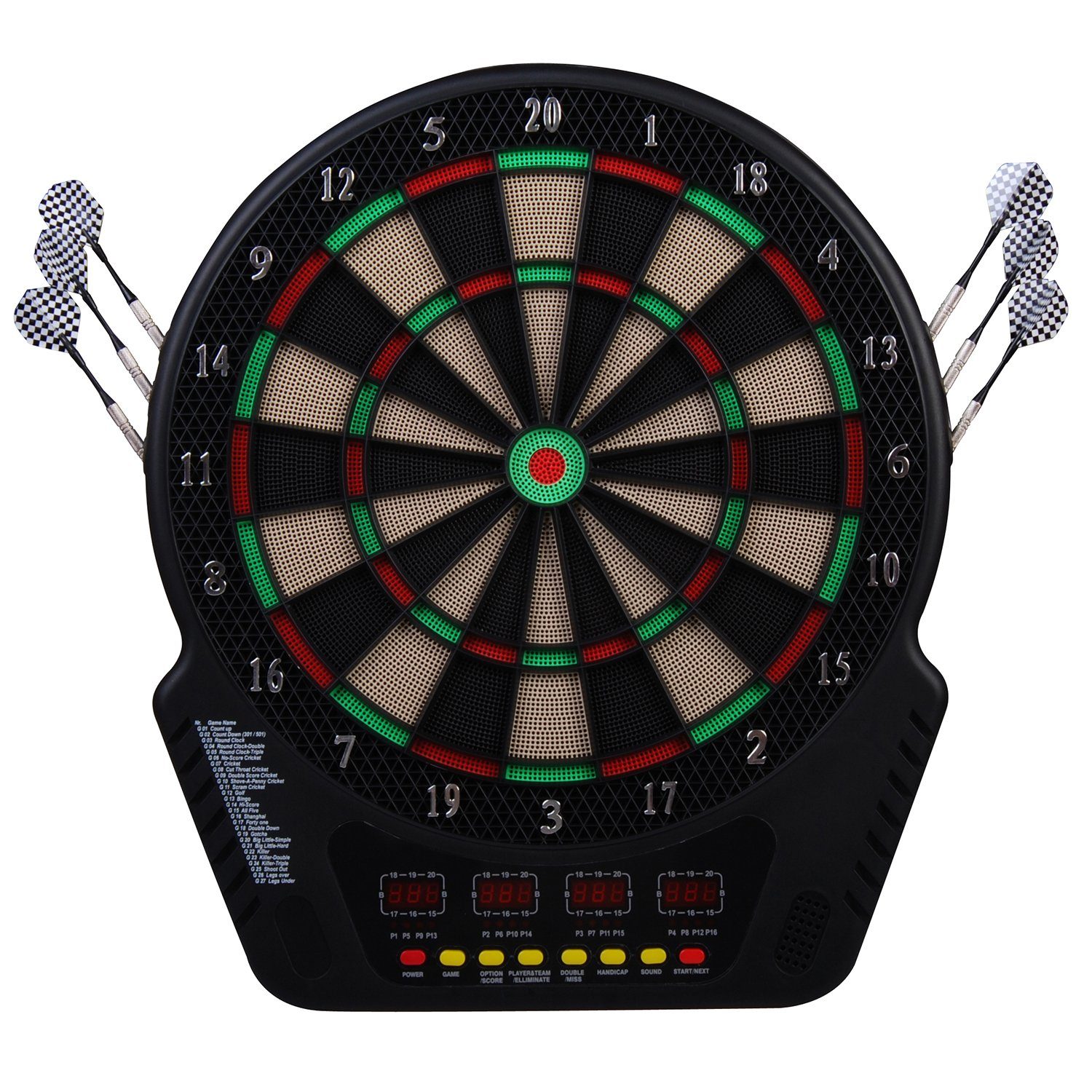HOMCOM Dartscheibe Dart-set mit LED Anzeige