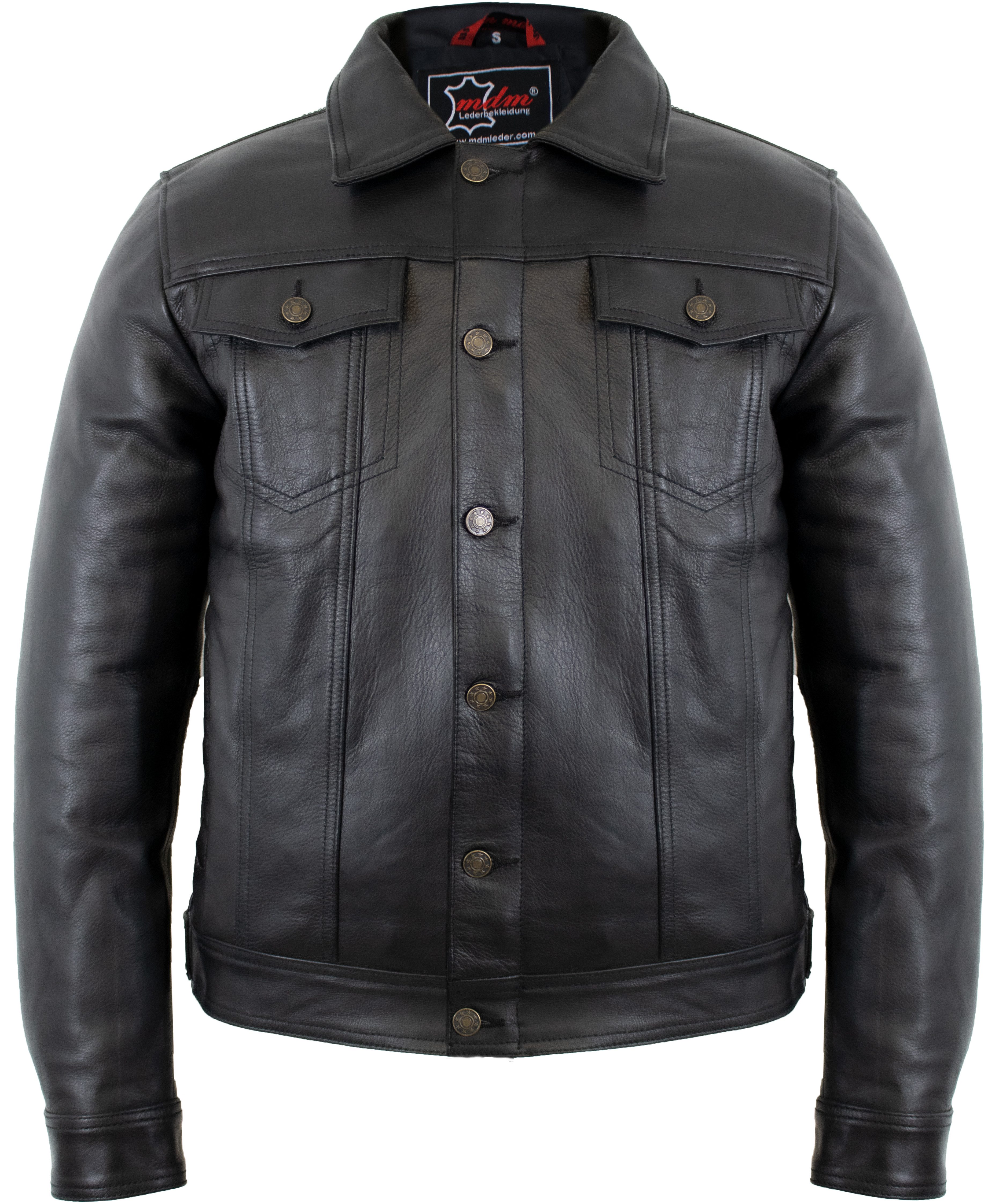 MDM Lederjacke Herren Echtleder Jacke im