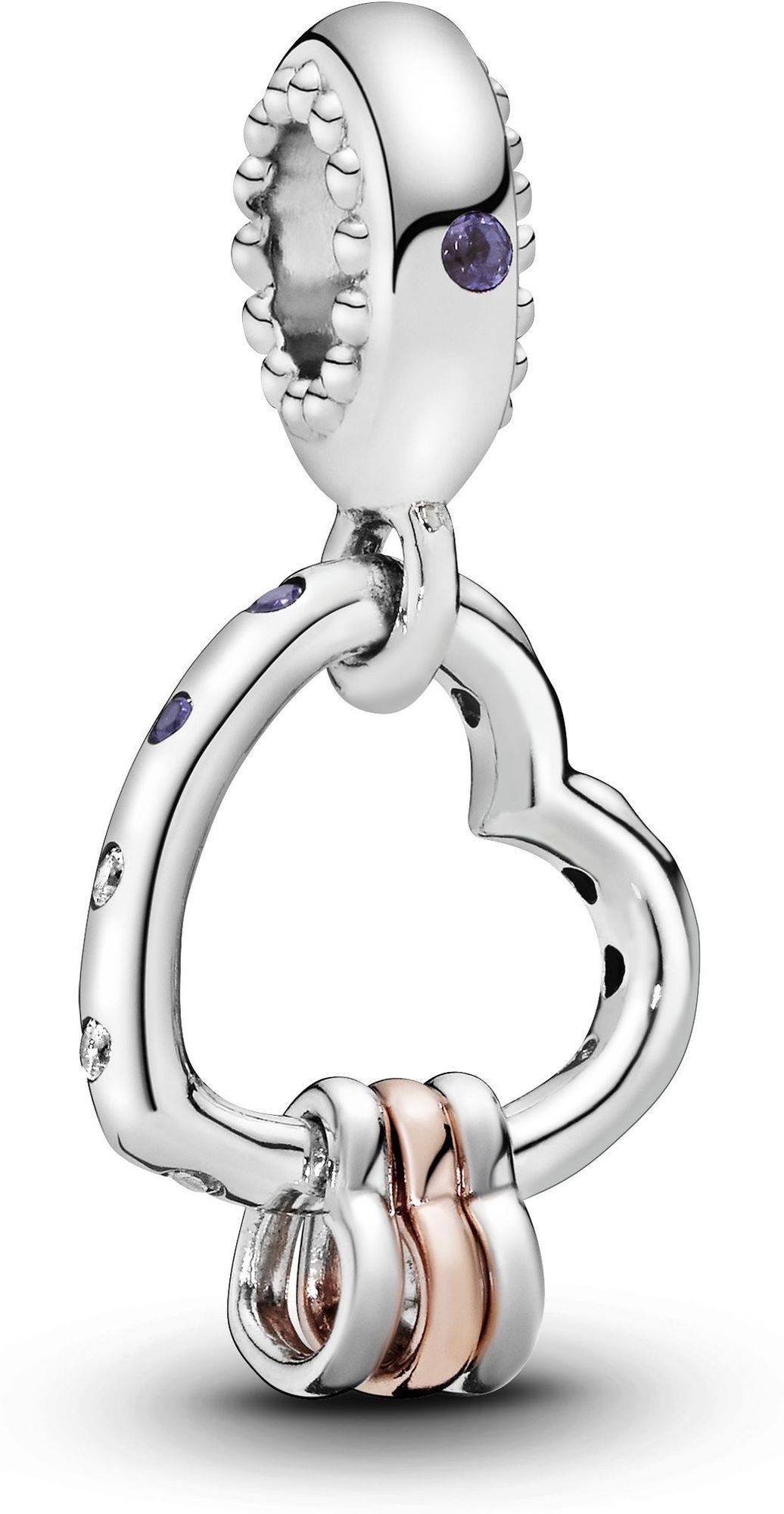 Pandora Kettenanhänger Pandora Herzen auf Herz