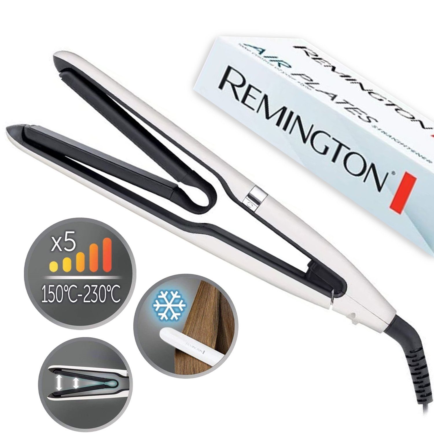 Remington Glätteisen Haarglätter Glätteisen S7412 Air