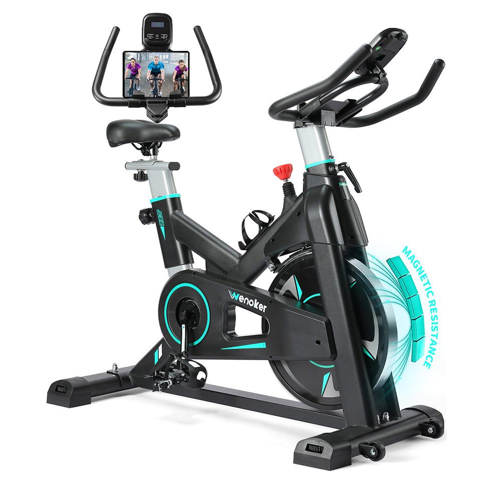 Wenoker Heimtrainer Indoor-Heimtrainer mit magnetischem Widerstand,
