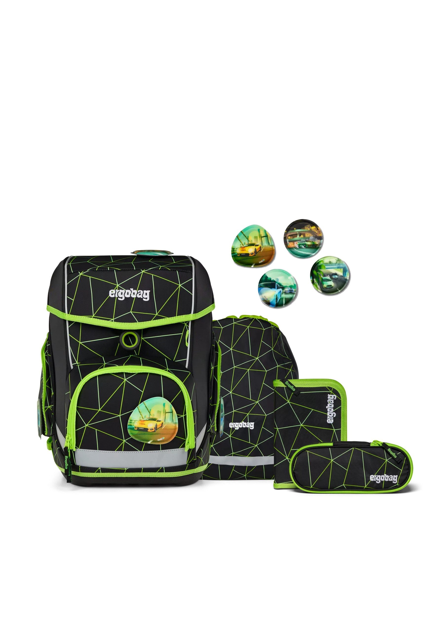 ergobag Schulranzen cubo Set (5-tlg., 5-teiliges