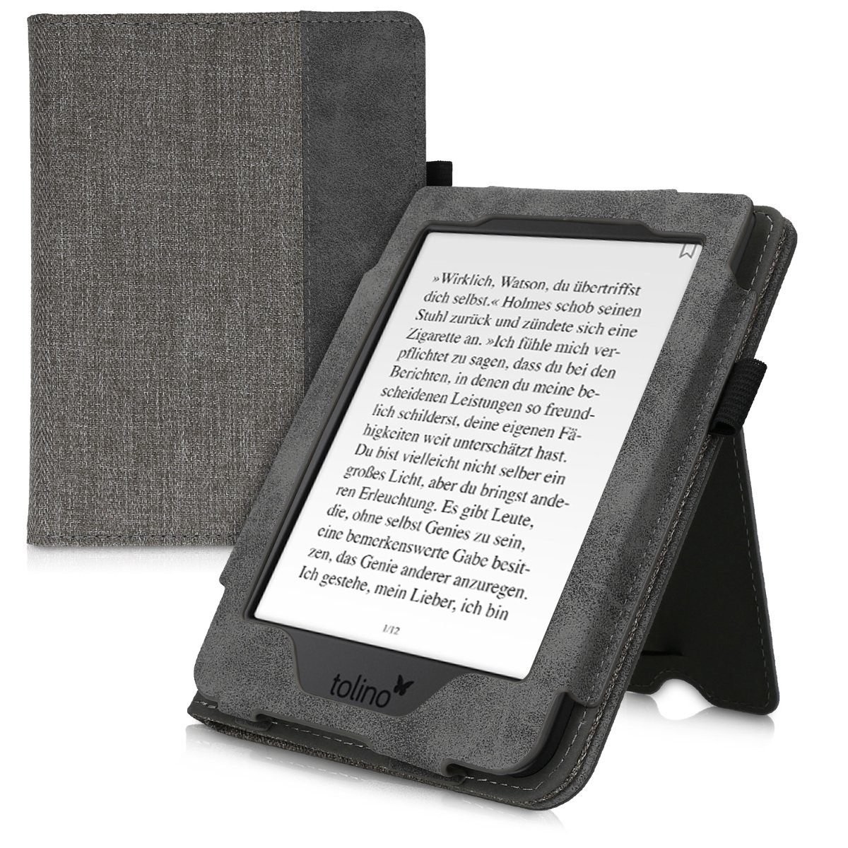 kwmobile E-Reader-Hülle Flip Schutzhülle für Tolino