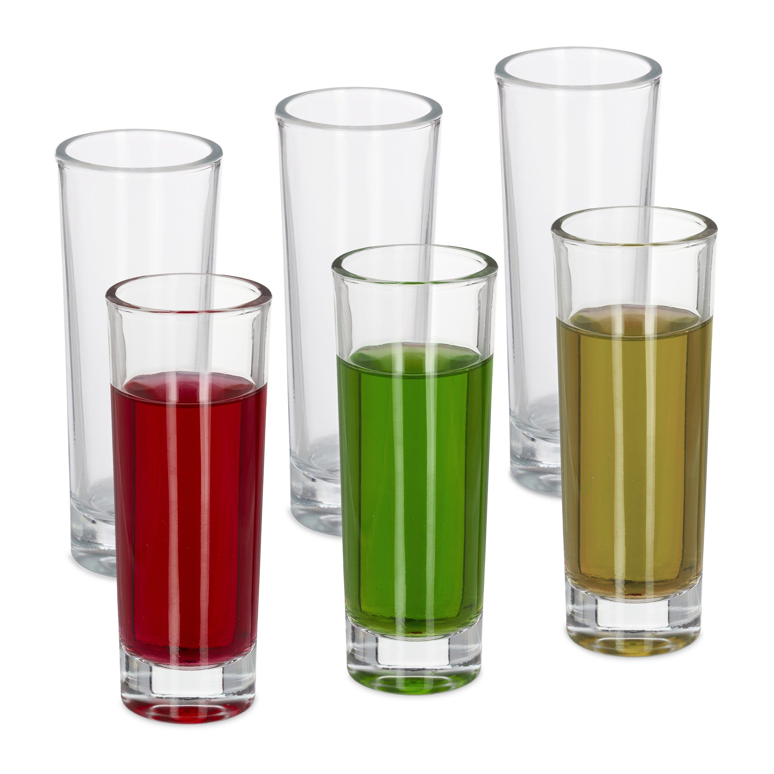 relaxdays Schnapsglas Schnapsgläser im 6er Set,