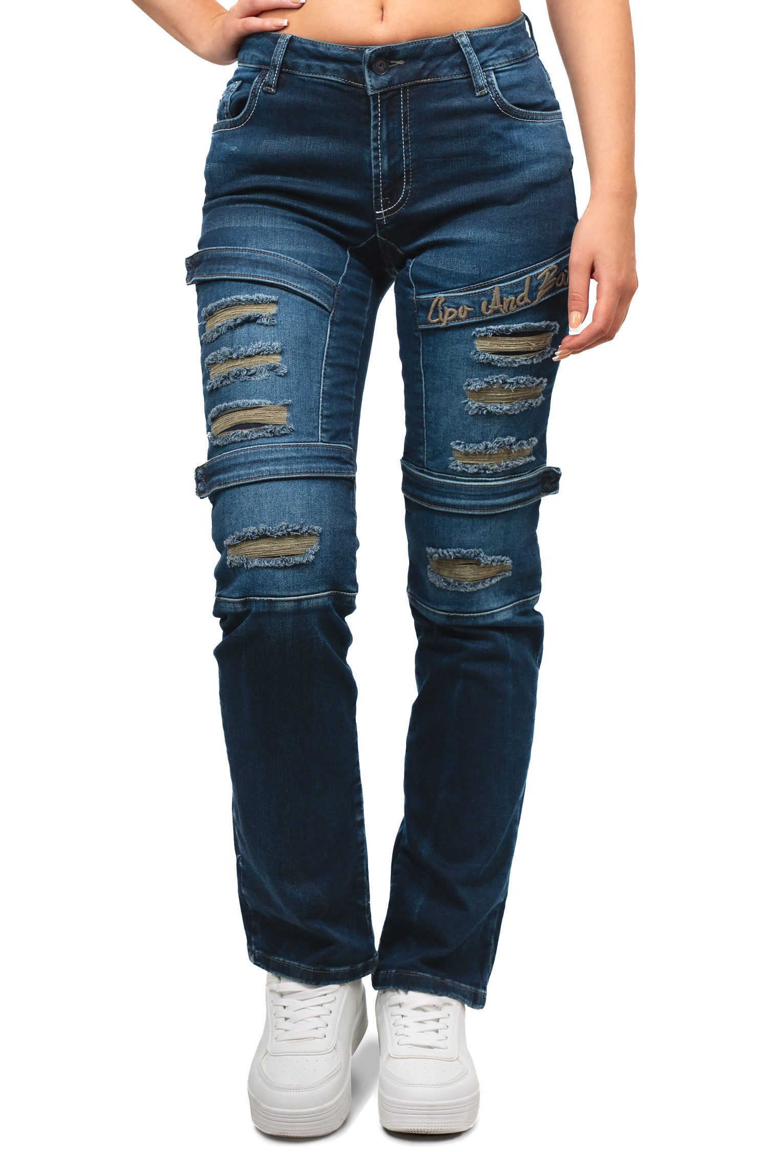 Cipo & Baxx Regular-fit-Jeans Damen Regular