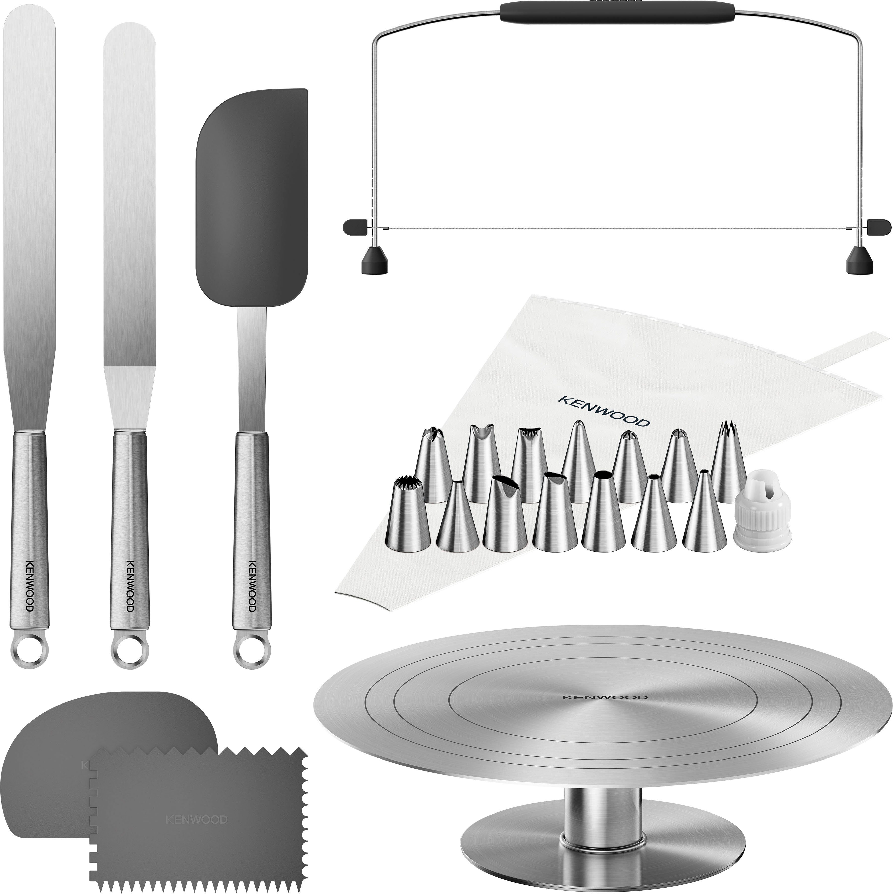 KENWOOD Spritzbeutel Tortendekorationsset KWSD100 (Set, 23-tlg)