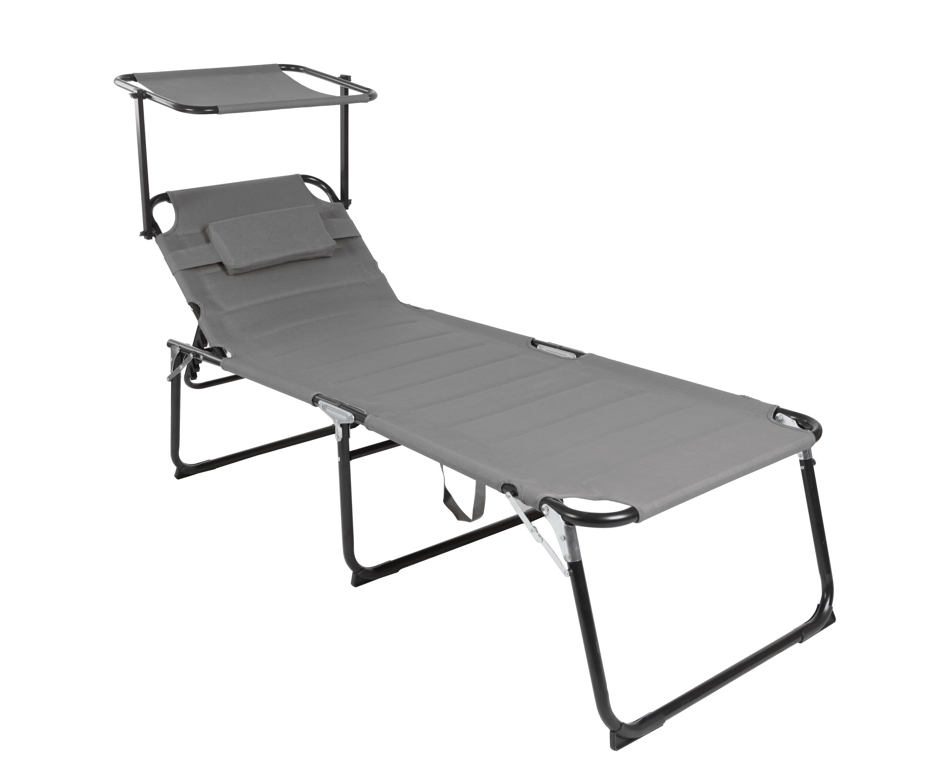 Spetebo Gartenliege Aluminium Gartenliege XXL mit