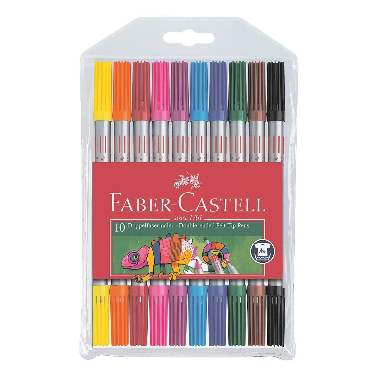 Faber-Castell Filzstift, (10-tlg), mit zwei unterschiedlichen