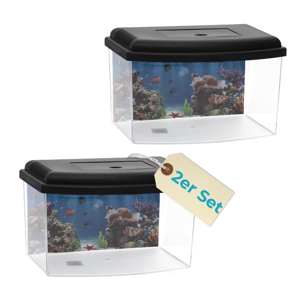GarPet Aquarium 2x Nano Aquarium Terrarium