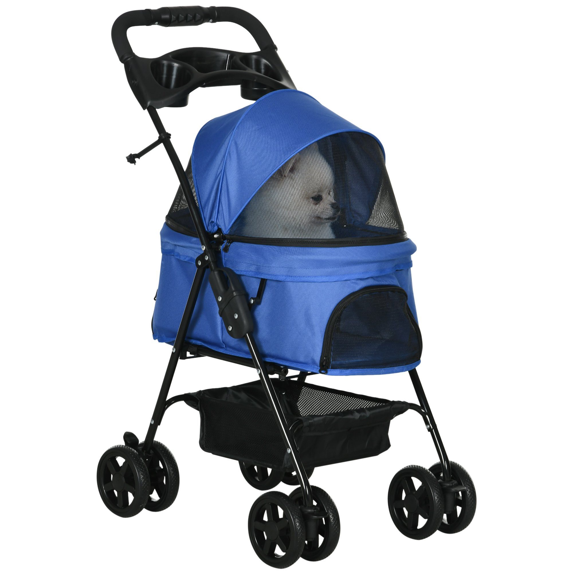 PawHut Hundebuggy mit Klappfunktion, (Haustierwagen, 1-tlg),