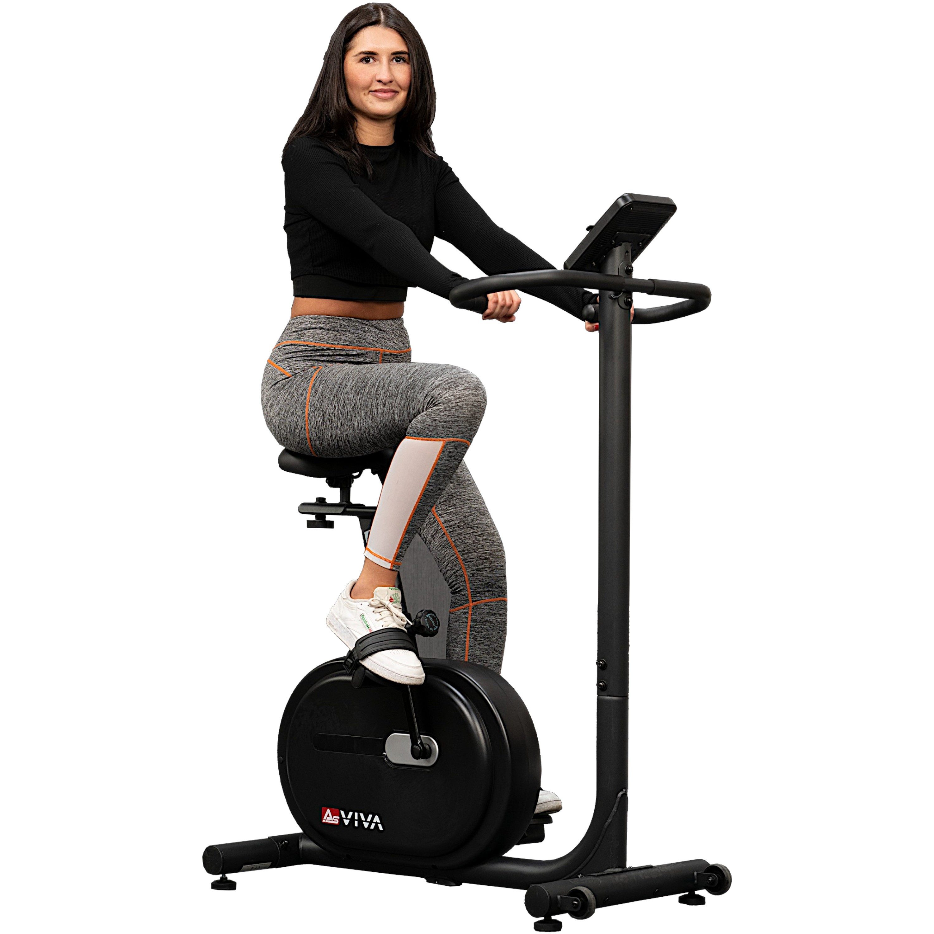 AsVIVA Ergometer H24 Heimtrainer, Fitnessbike, Bluetooth,