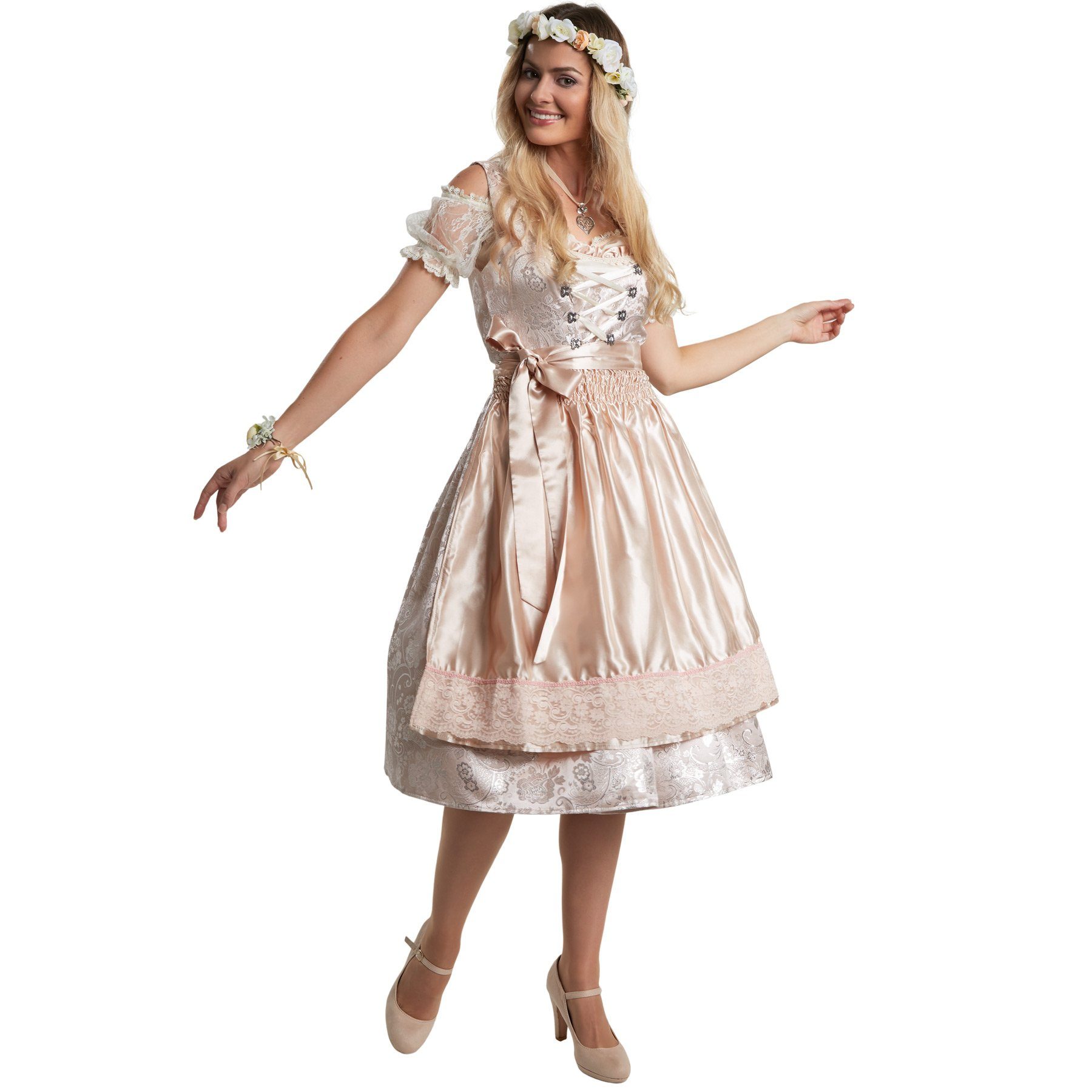 dressforfun Dirndl Frauenkostüm Midi-Dirndl Traunstein Modell