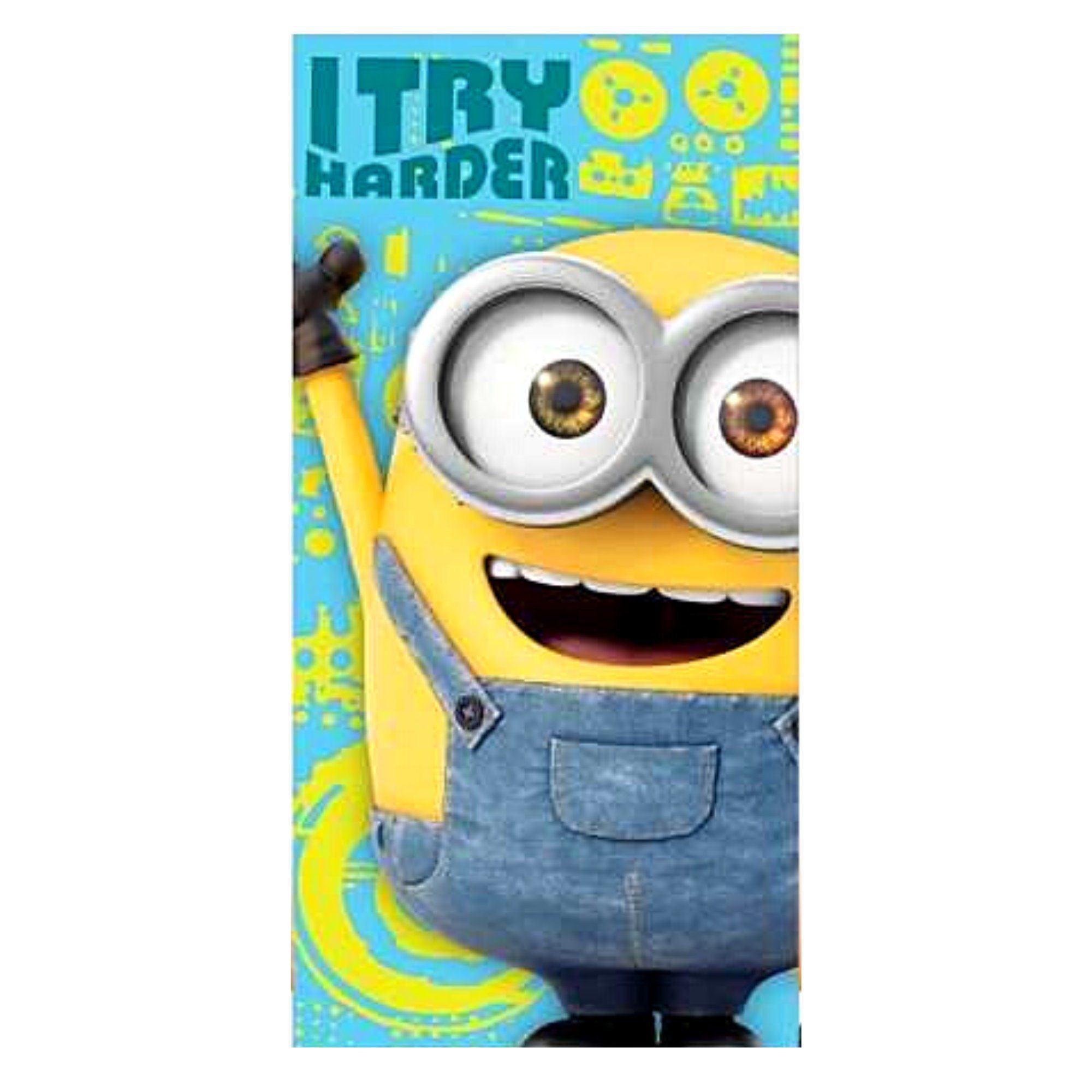 Minions Badetuch Bob, Baumwolle, Kinder Strandtuch