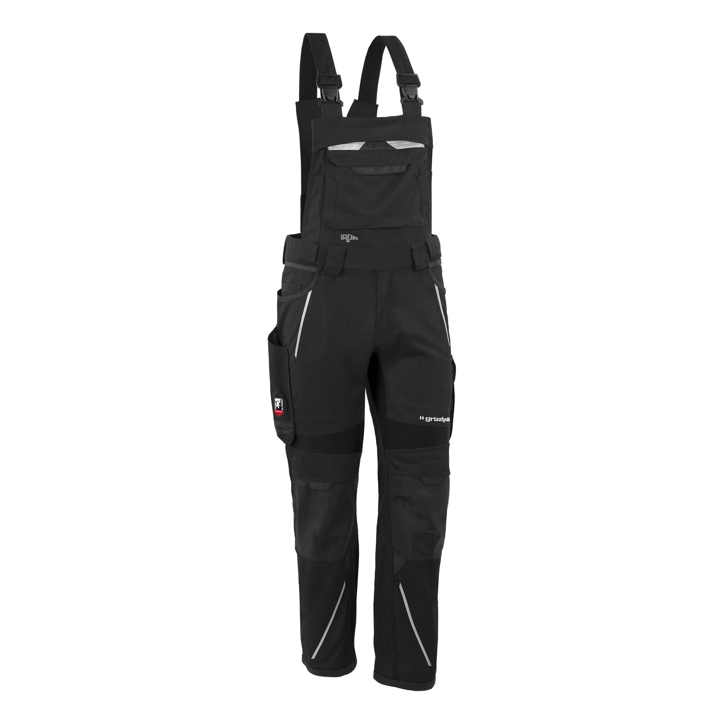 Qualitex Workwear Arbeitslatzhose Latzhose 'IRON' schwarz,