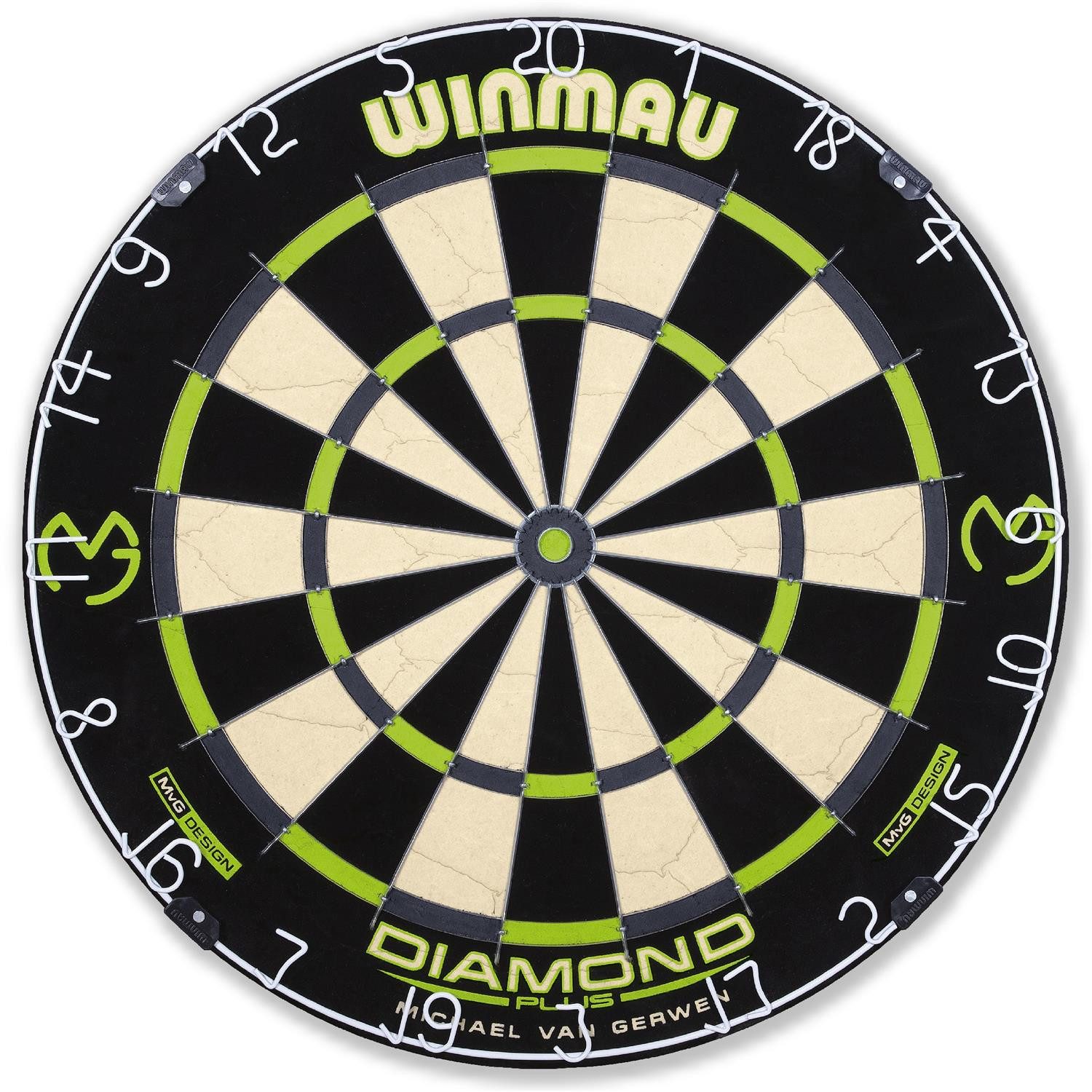 Winmau Dartscheibe Dartboard MvG Diamond Edition,