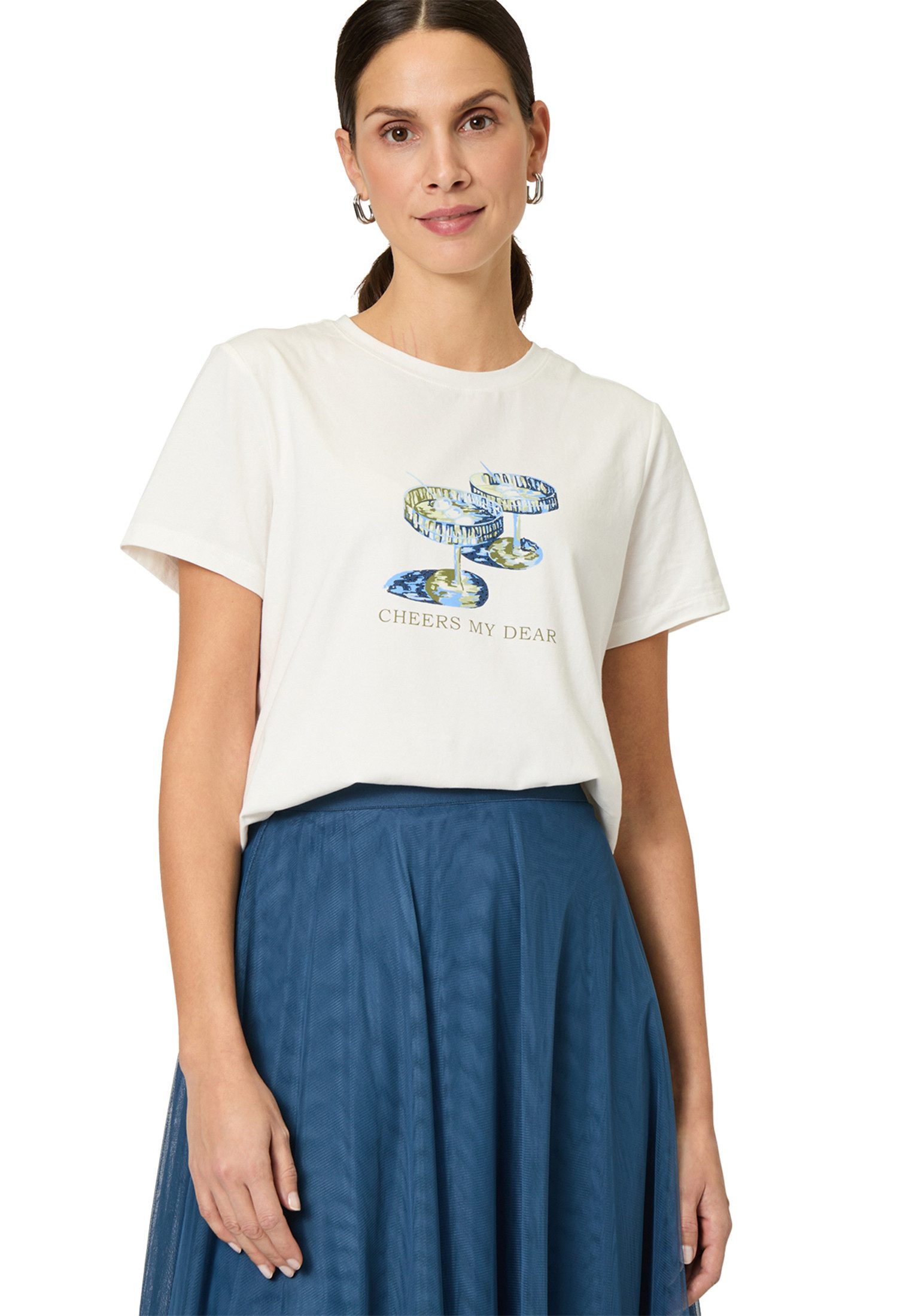 Zero Kurzarmshirt zero Damen Shirt mit