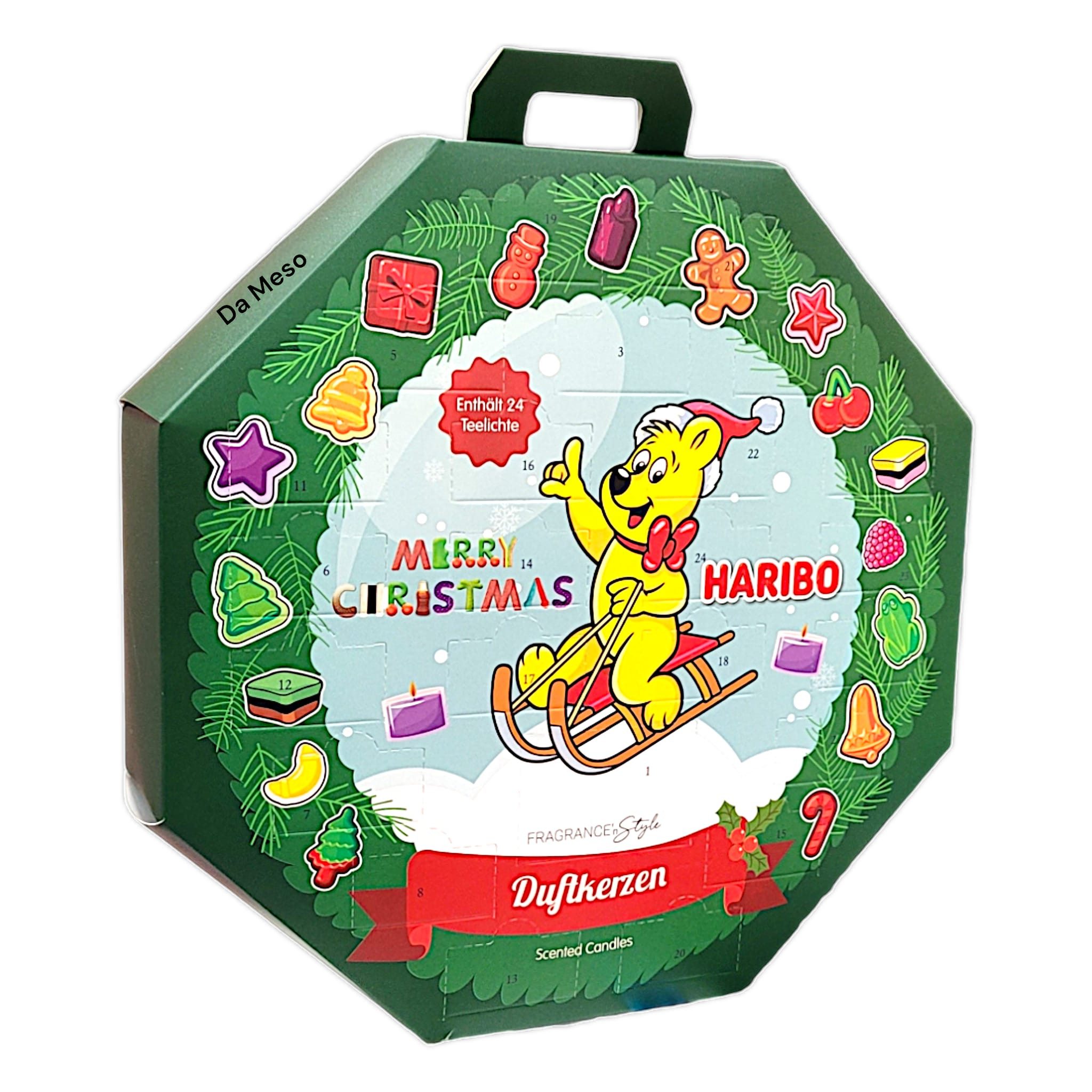HARIBO Adventskalender Haribo Adventskalender Duftkerze Teelichter