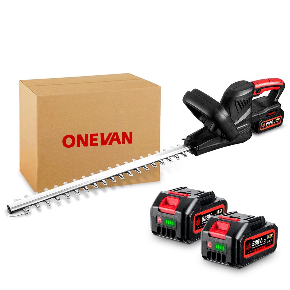 ONEVAN Akku-Heckenschere Bürstenlose Grasschere & Strauchschere,